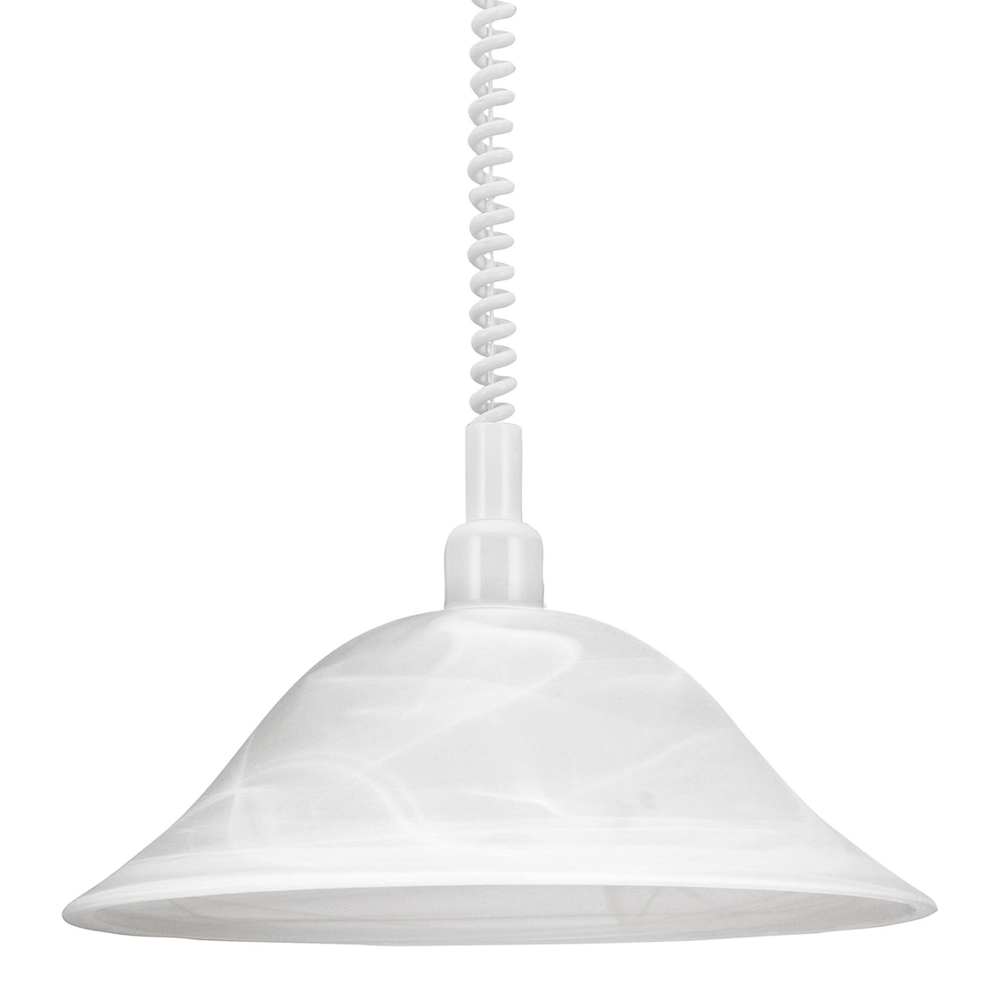Suspension ALESSANDRA Albâtre blanc Ø38cm