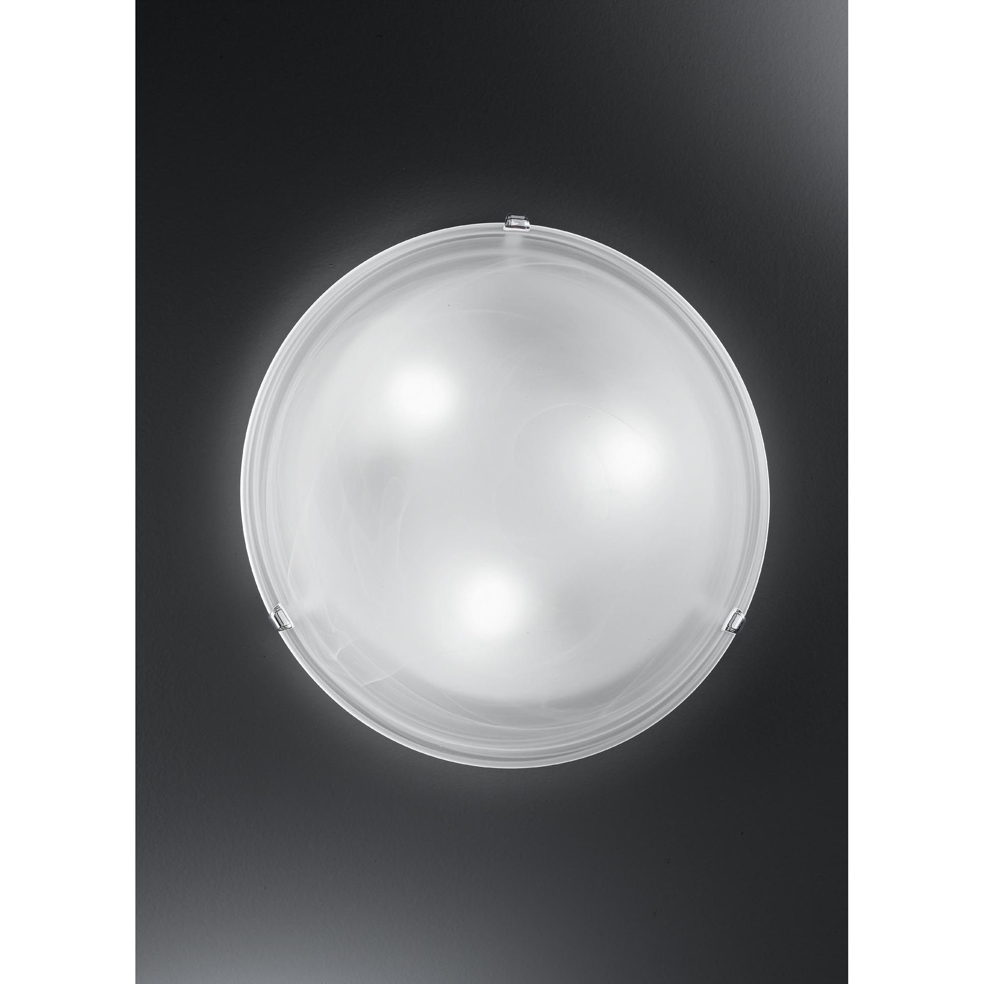 Plafonnier SALOME Albâtre blanc Ø30CM