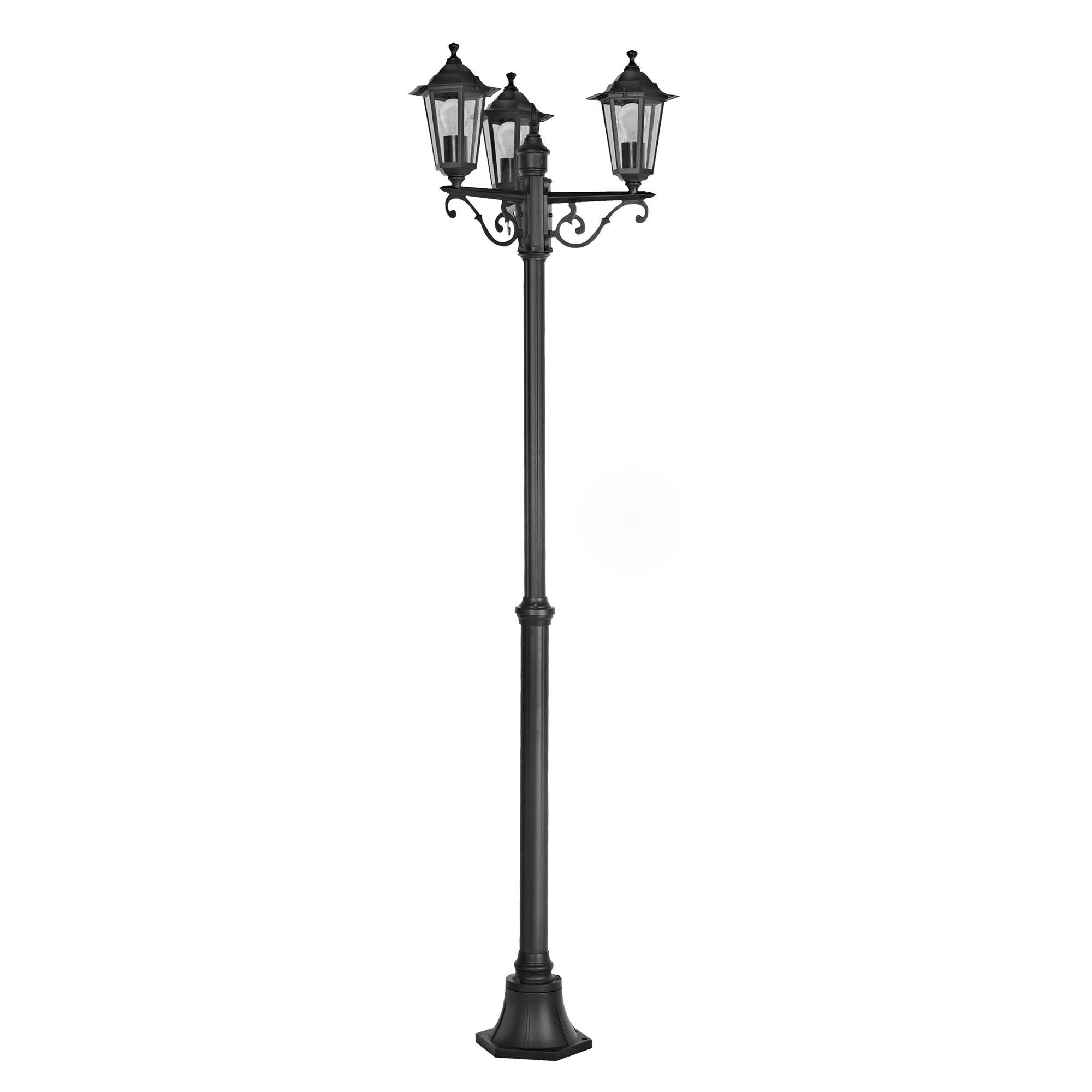 Lampadaire extérieur LATERNA 4 noir H192cm