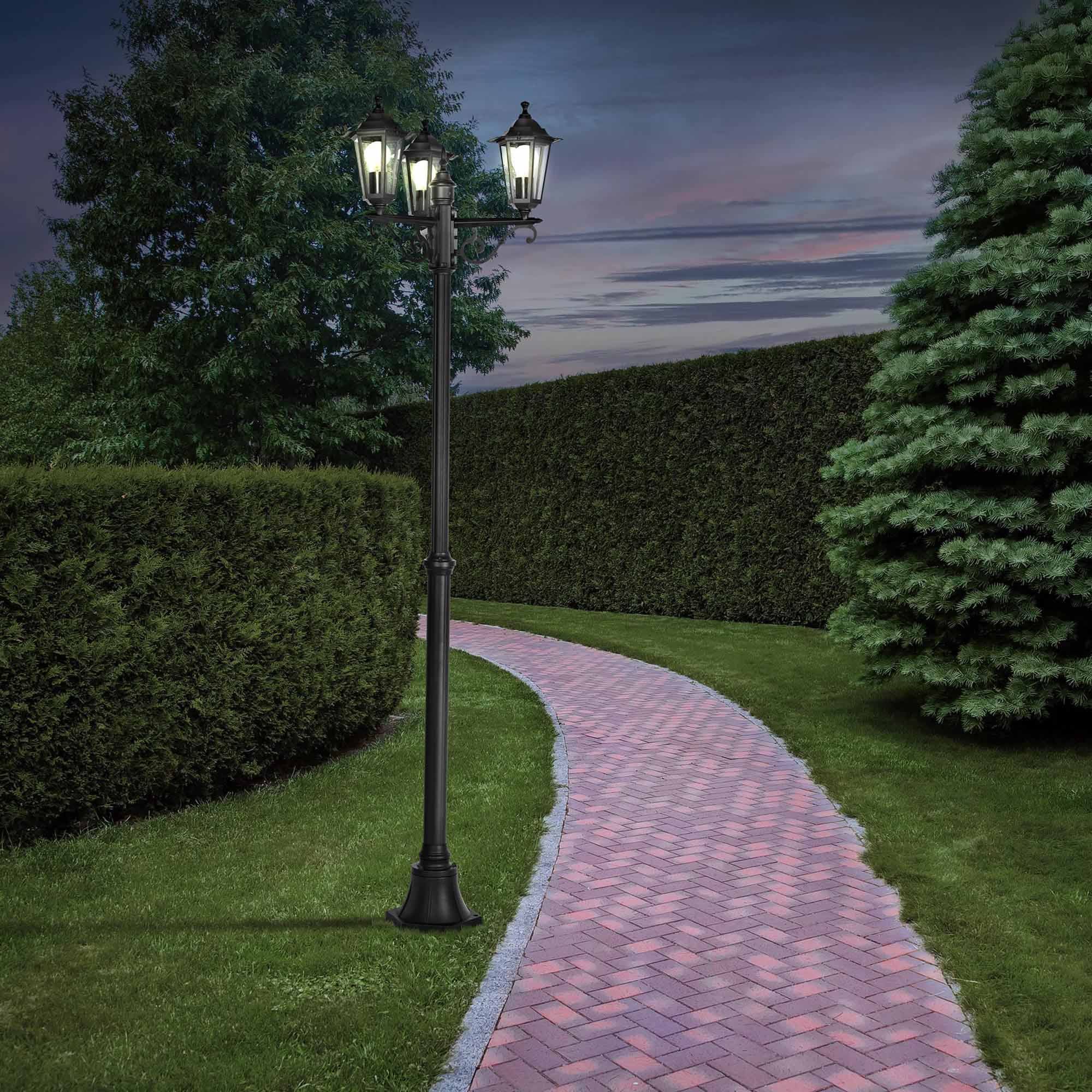 Lampadaire extérieur LATERNA 4 noir H192cm