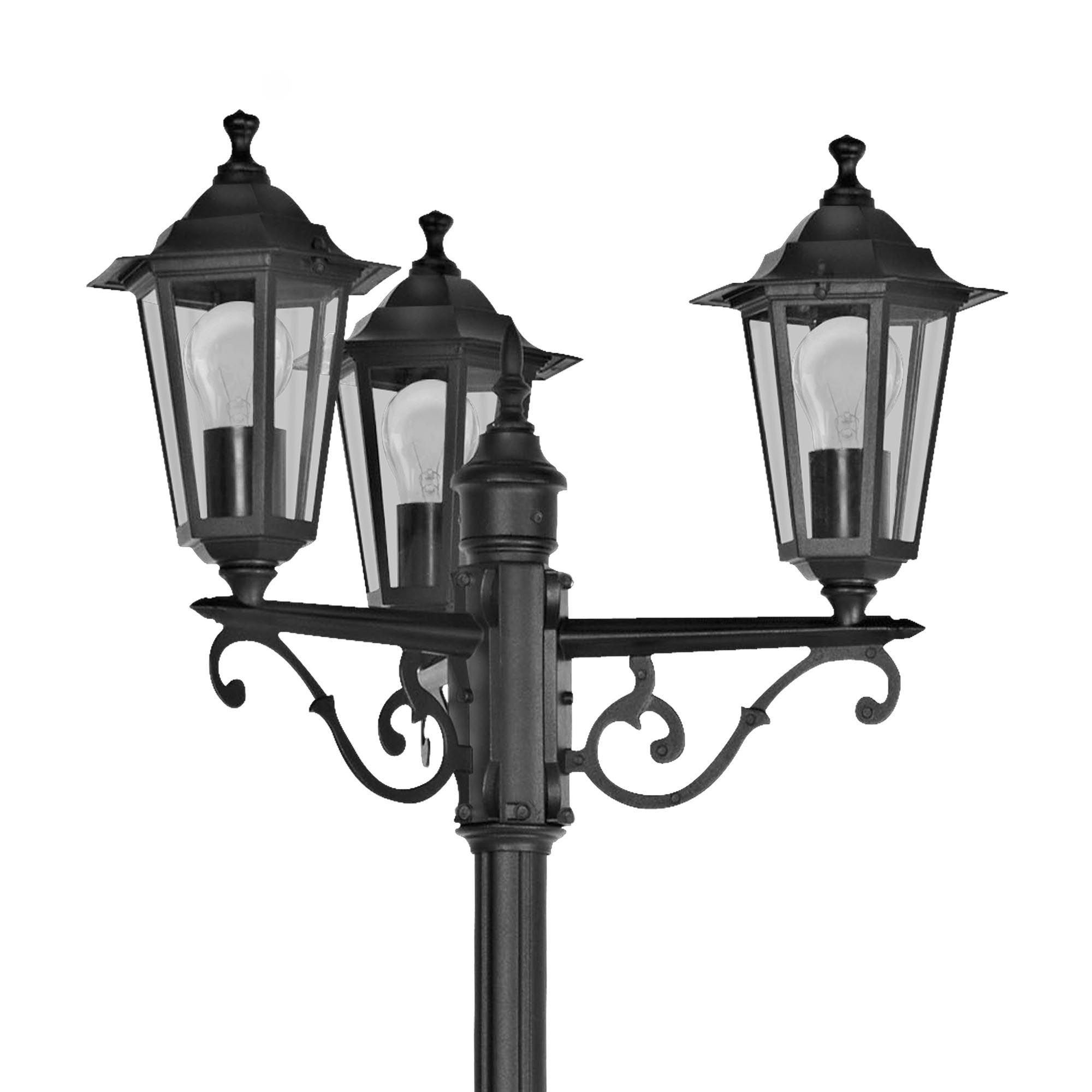 Lampadaire extérieur LATERNA 4 noir H192cm