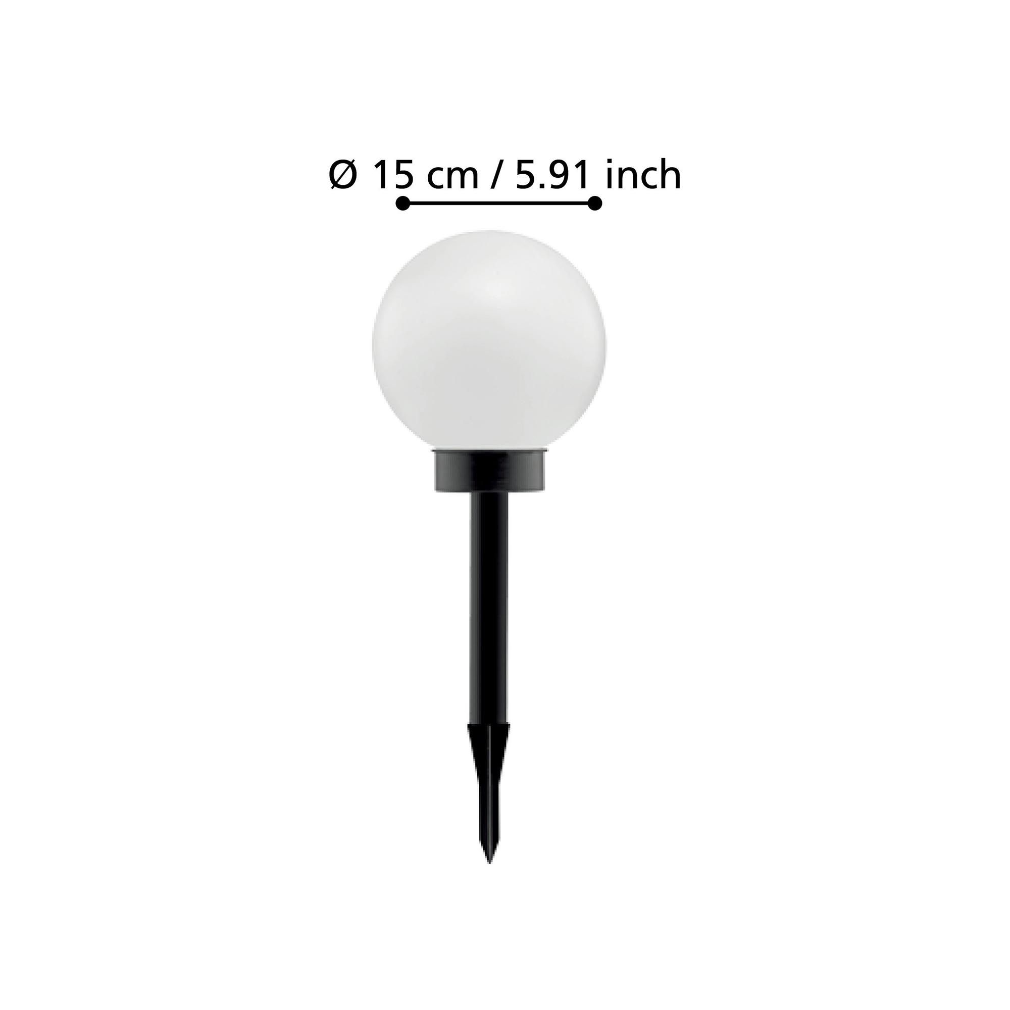 Borne à piquer extérieur LED Z_SOLAR noir H34cm
