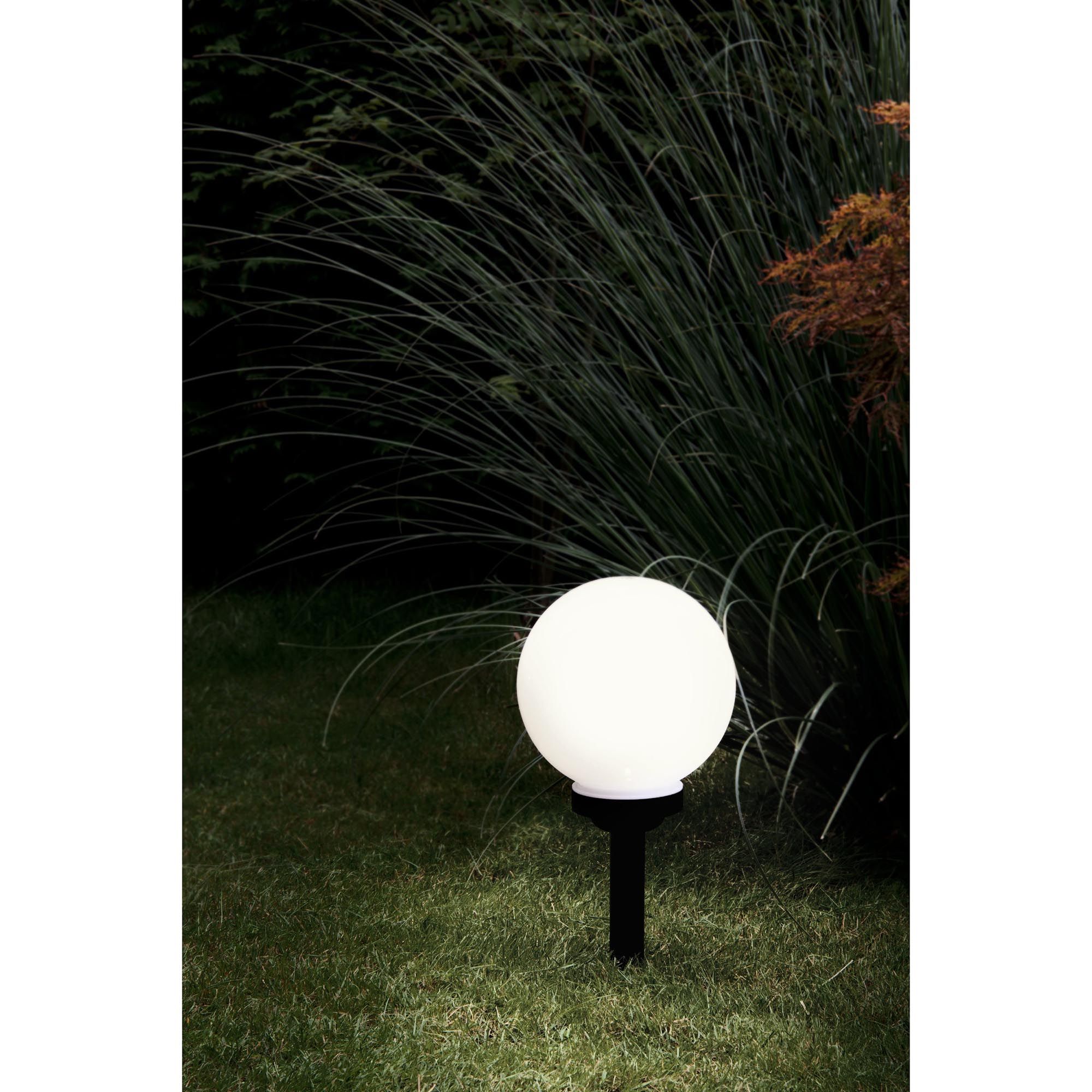 Borne à piquer extérieur LED Z_SOLAR noir H40cm