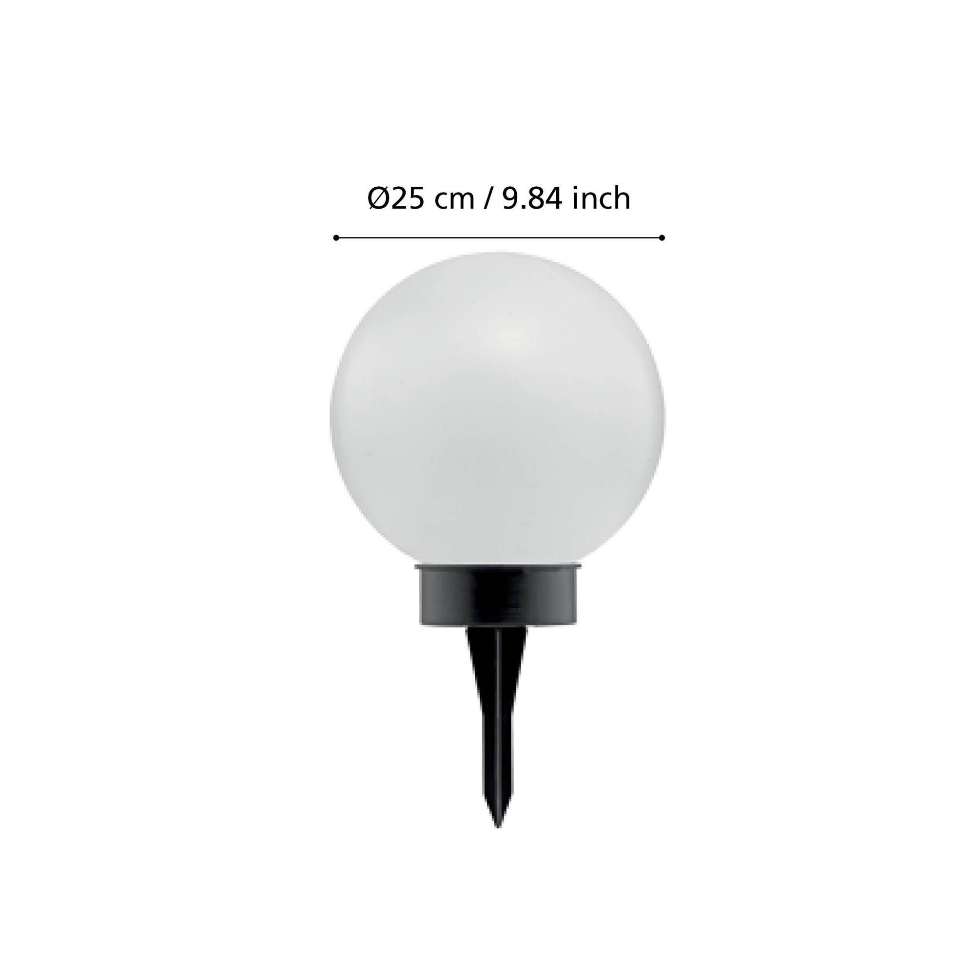 Borne à piquer extérieur LED Z_SOLAR noir H50cm