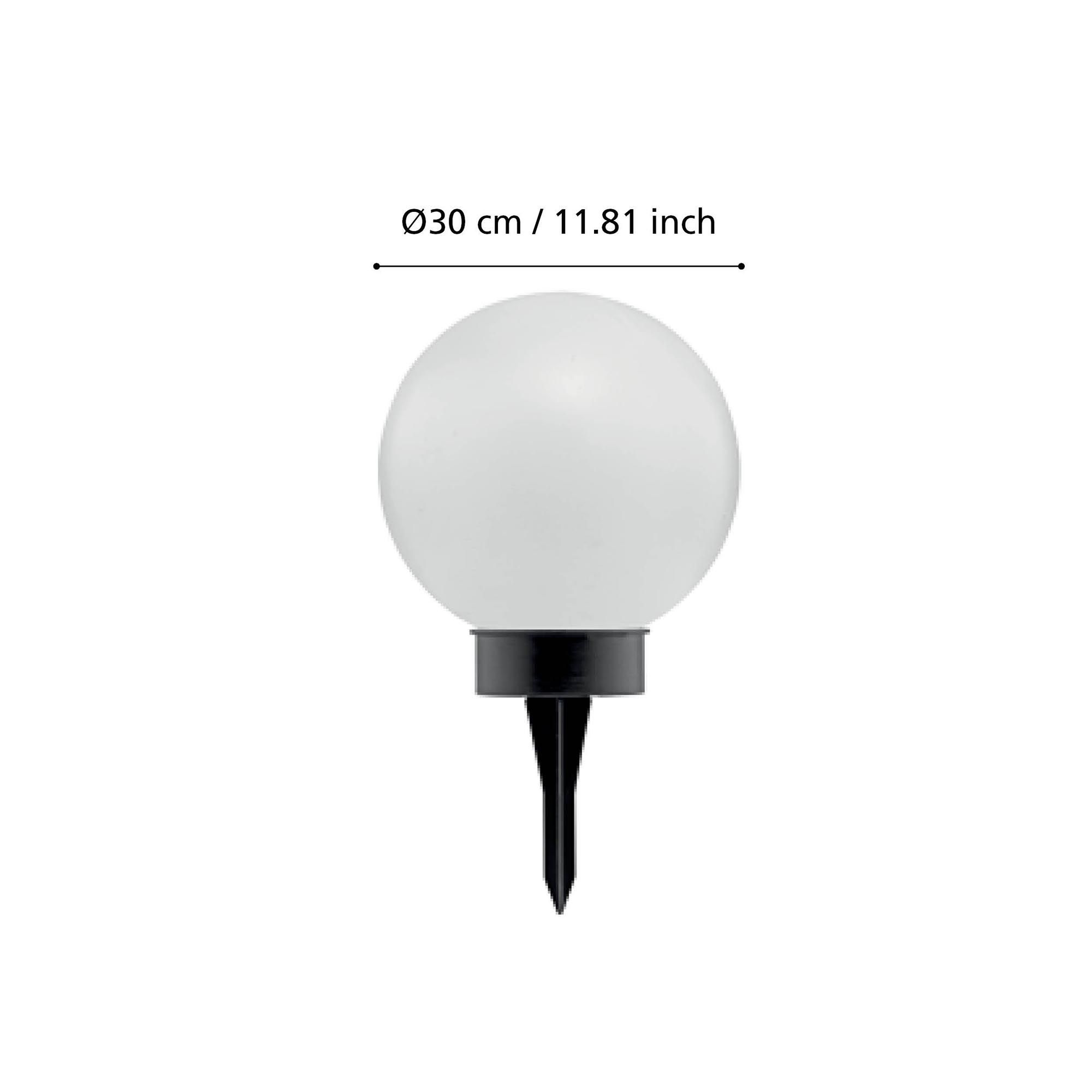 Luminaire à piquer extérieur plastique noir Z_SOLAR H61 LED INT 1X0,2W
