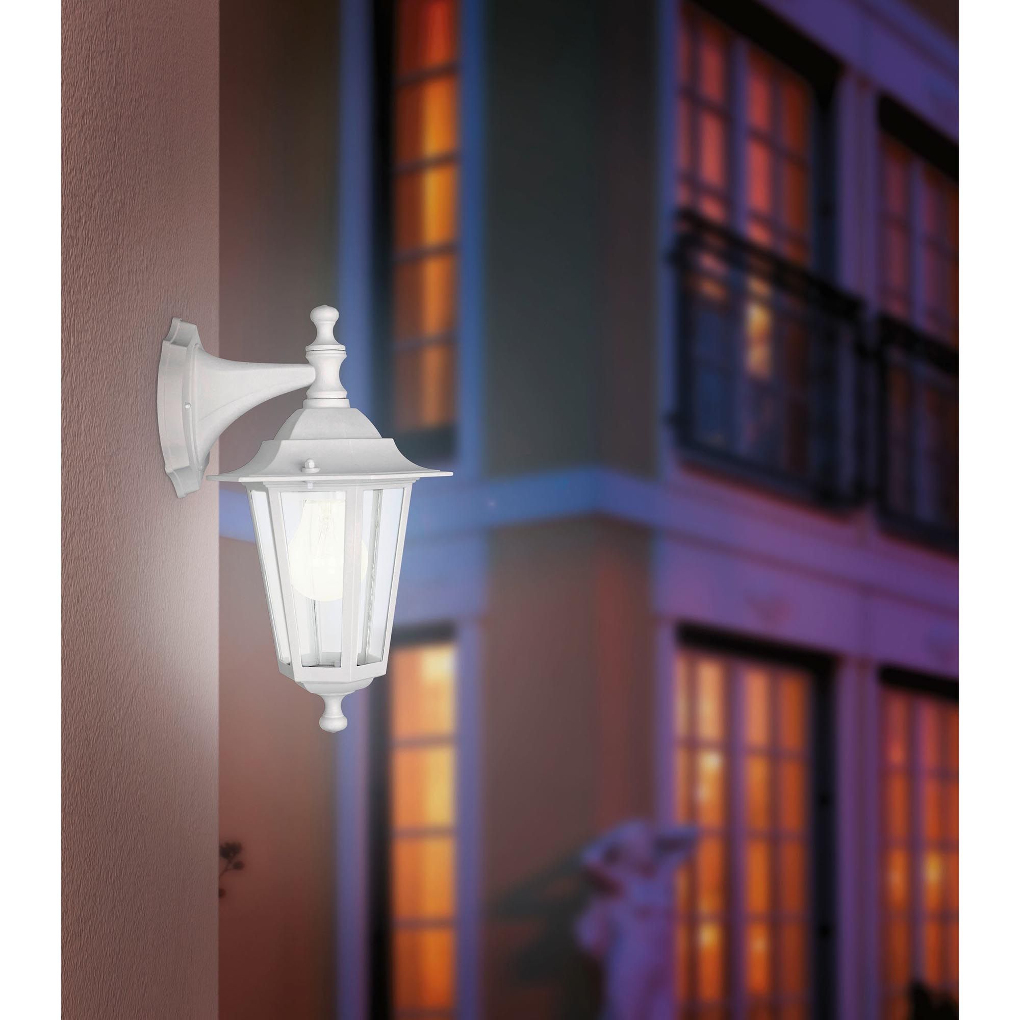 Applique extérieur LATERNA 5 blanc H35cm descendante