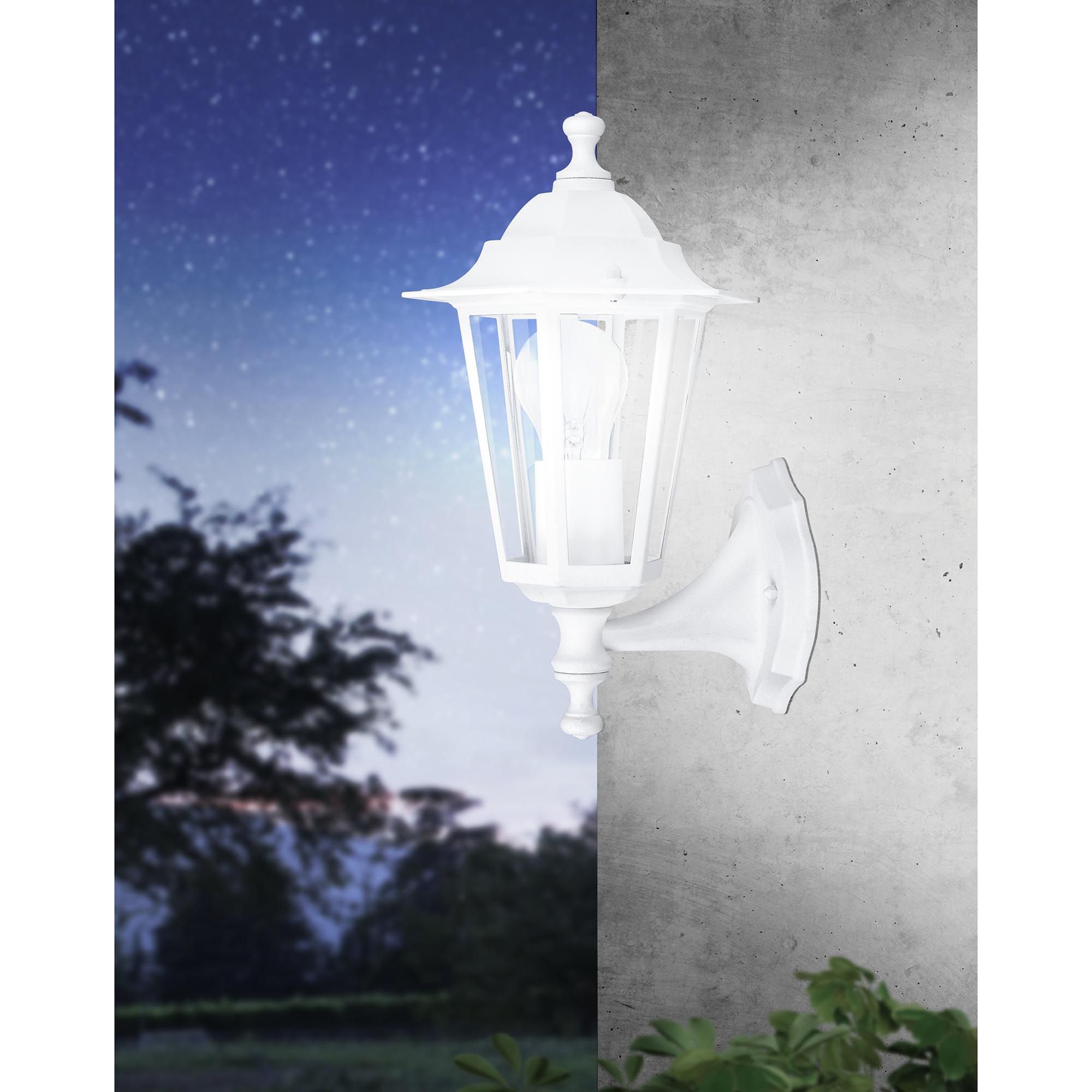 Applique extérieur LATERNA 5 blanc H35cm montante