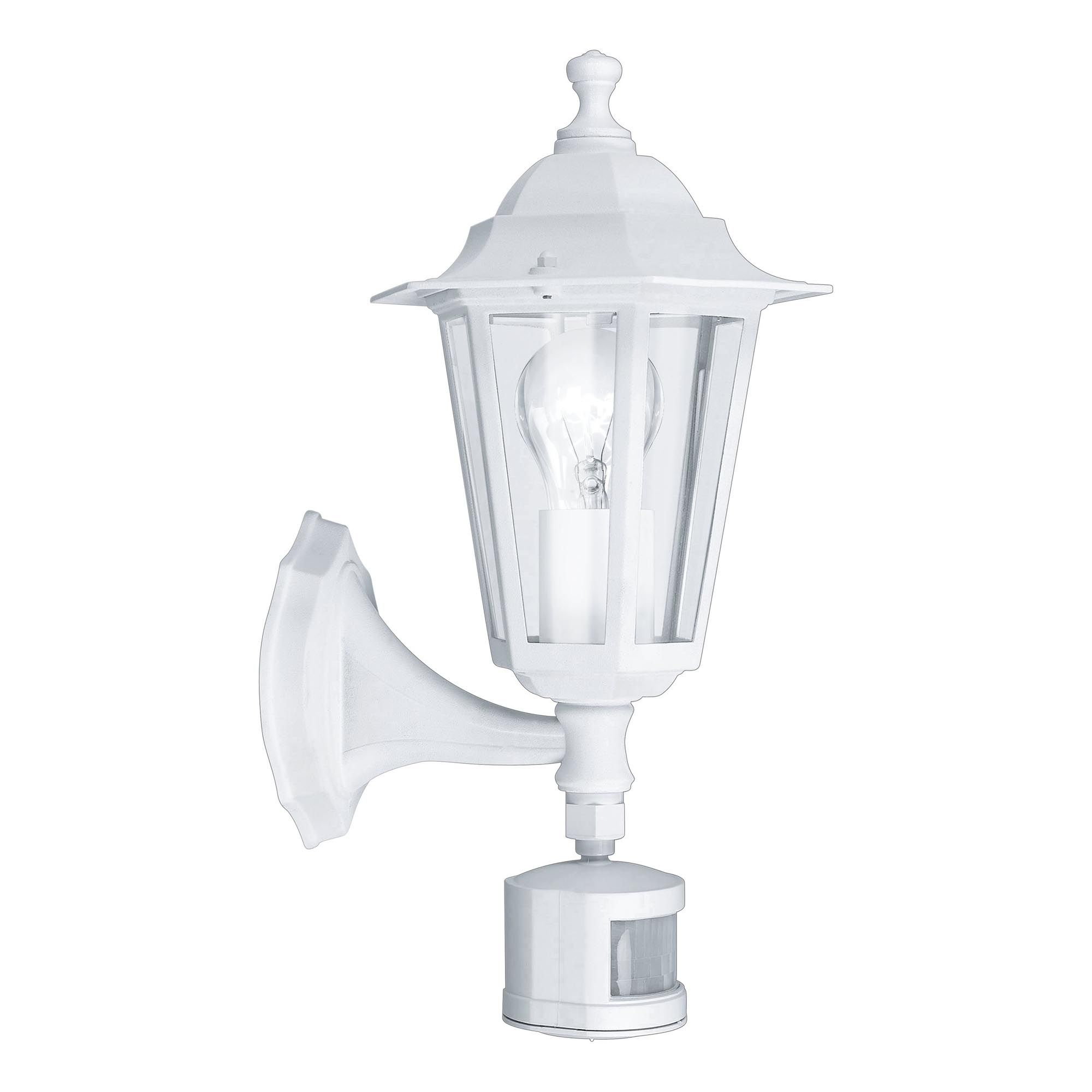 Applique extérieur détecteur montante LATERNA 5 blanc H35cm