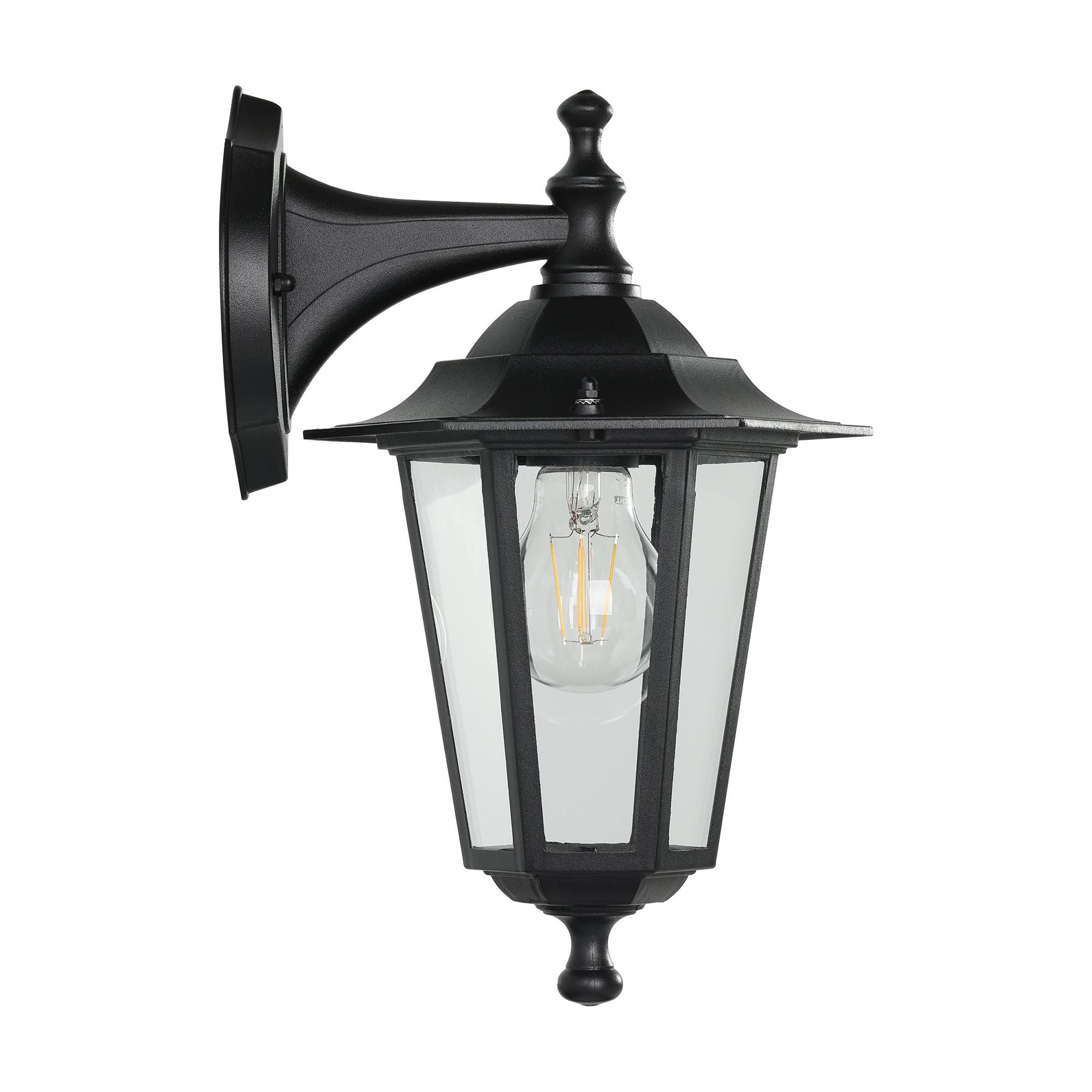 Applique extérieure descendante LATERNA 4 noir H35cm