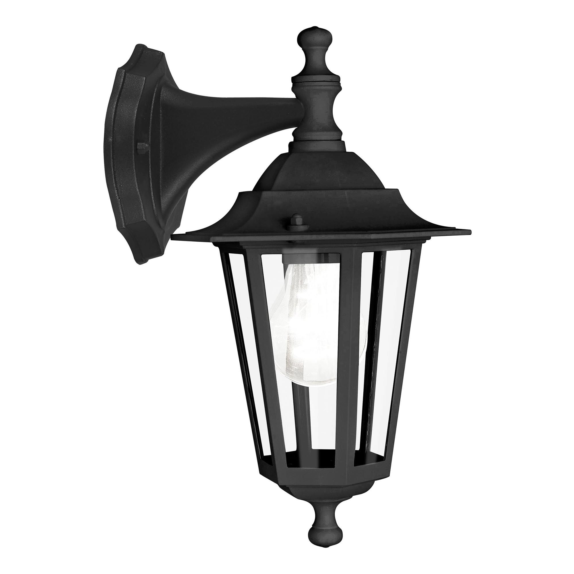 Applique extérieure descendante LATERNA 4 noir H35cm