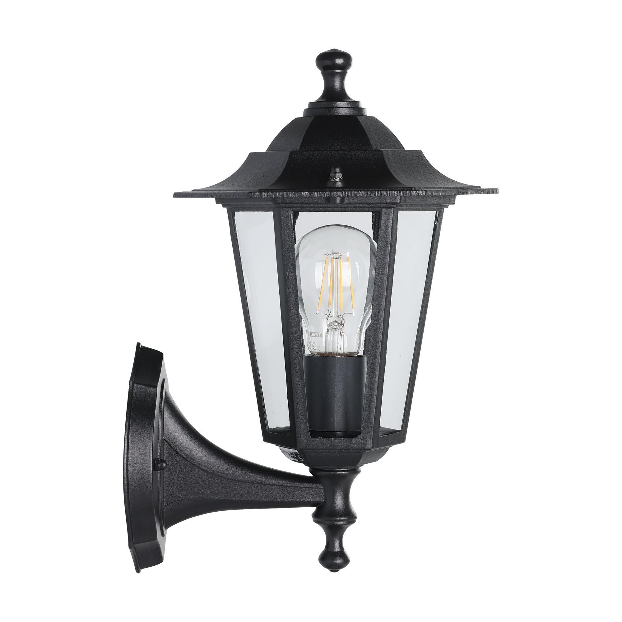 Applique extérieur LATERNA 4 noir H35cm montante
