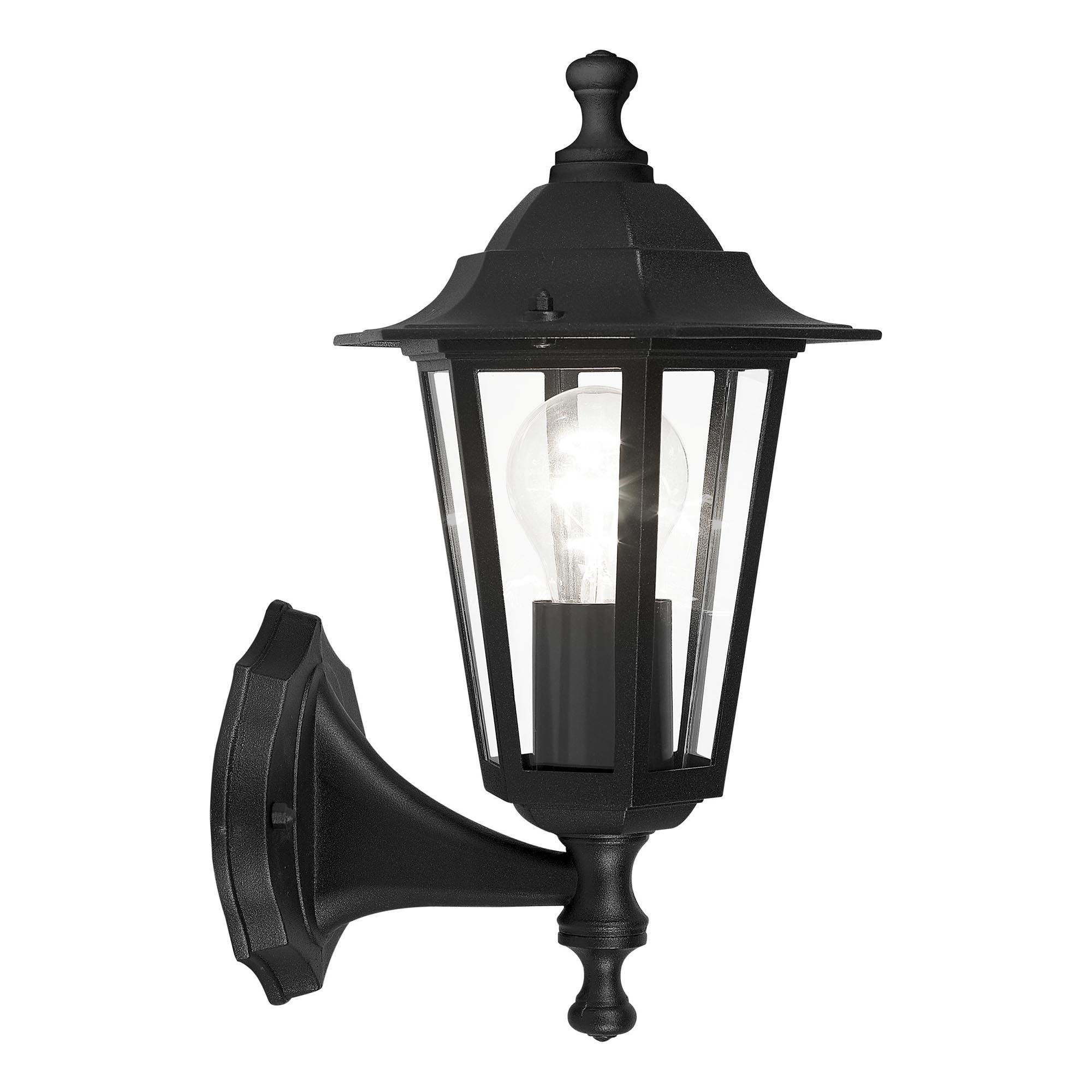 Applique extérieur LATERNA 4 noir H35cm montante