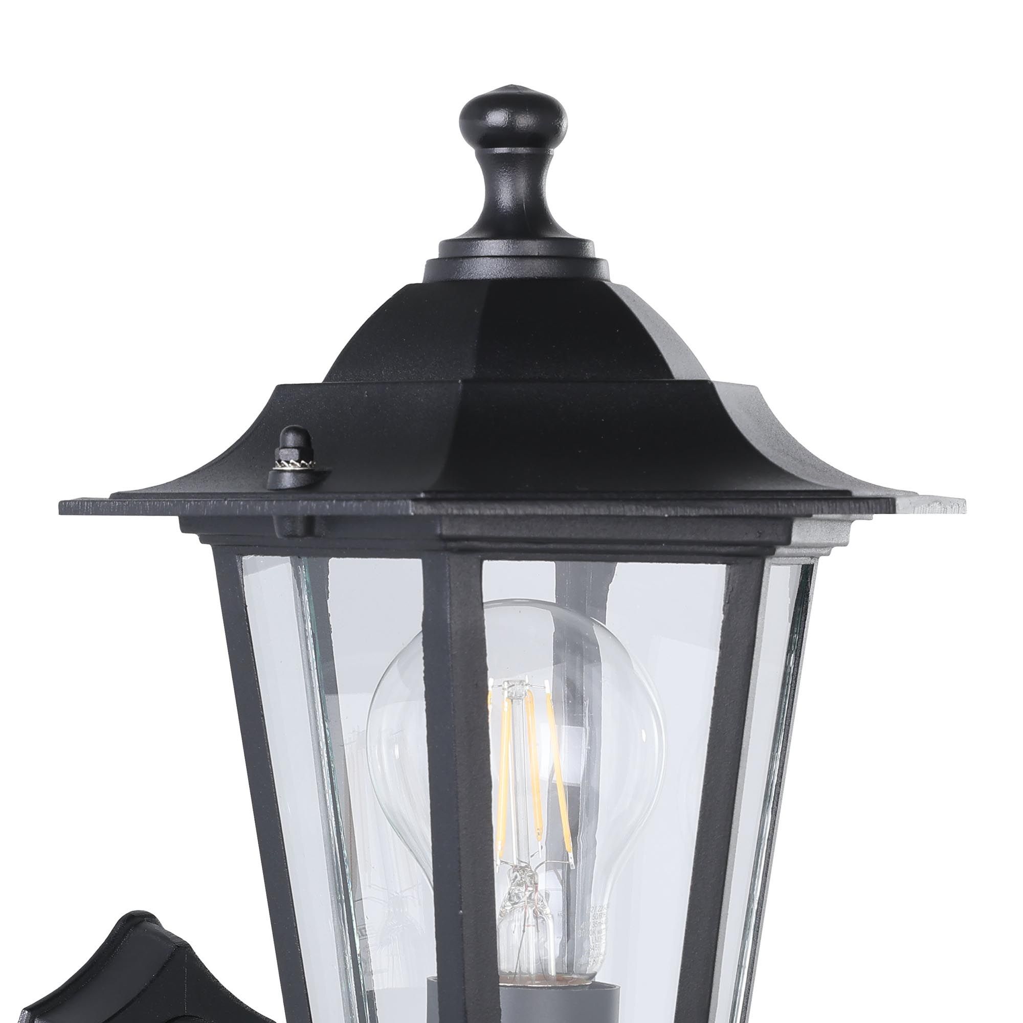 Applique extérieur LATERNA 4 noir H35cm montante