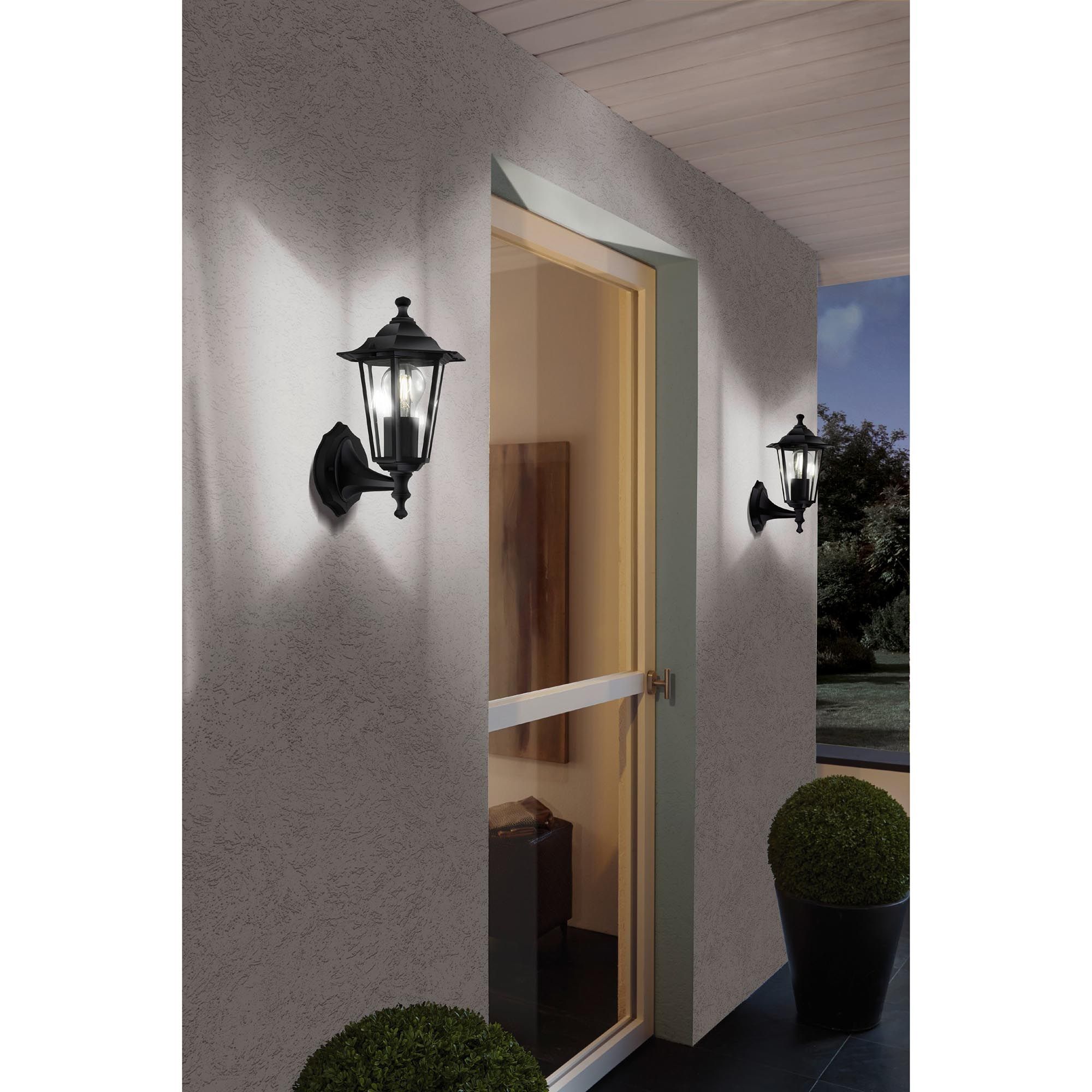 Applique extérieur LATERNA 4 noir H35cm montante