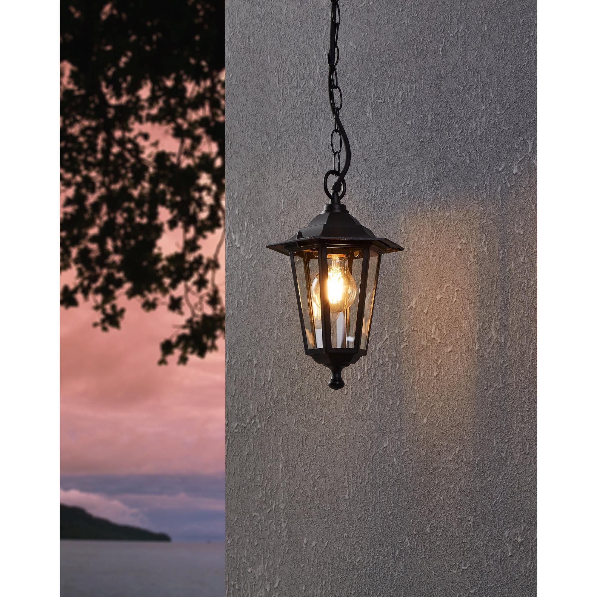 Suspension extérieur LATERNA 4 noir Ø20,5cm