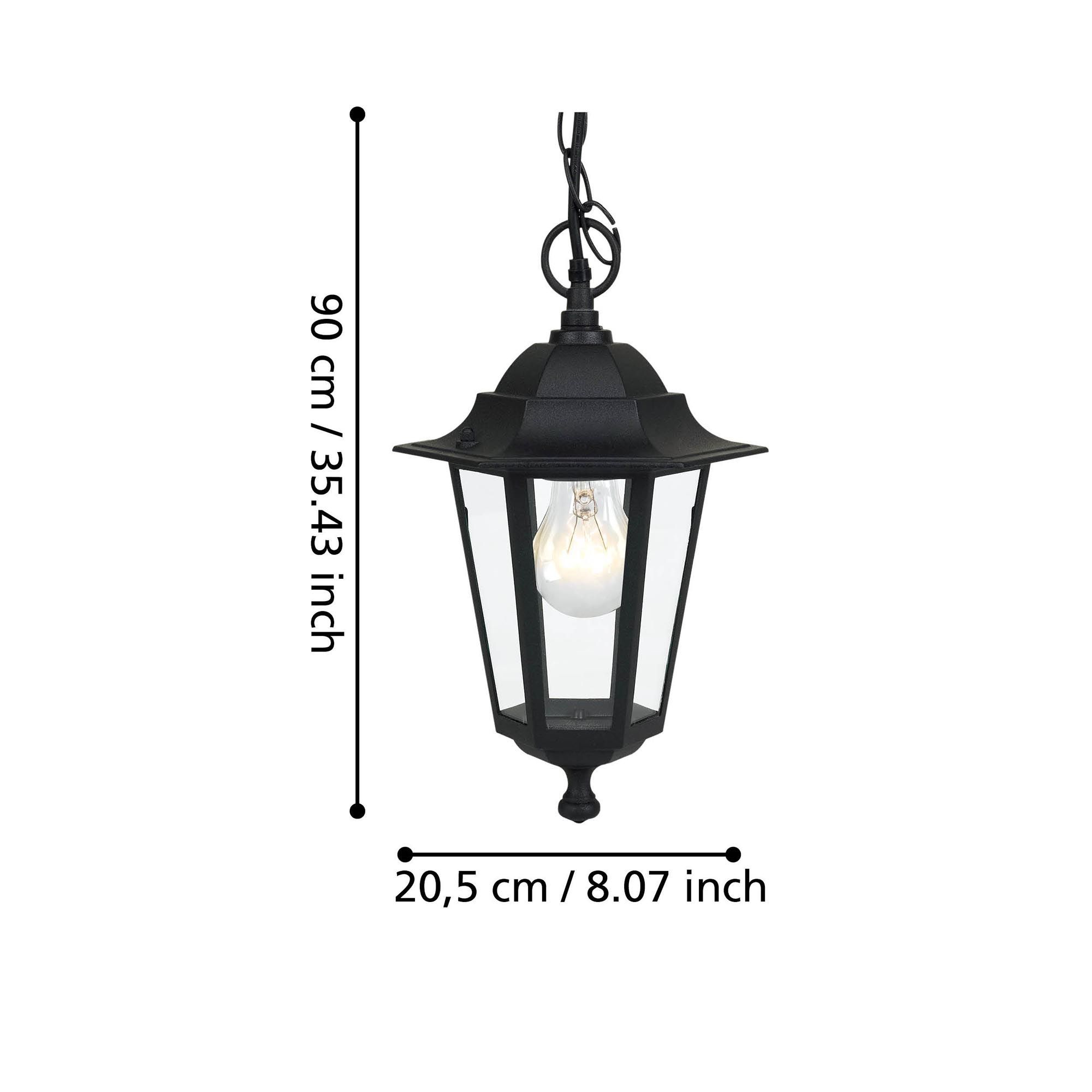 Suspension extérieur LATERNA 4 noir Ø20,5cm