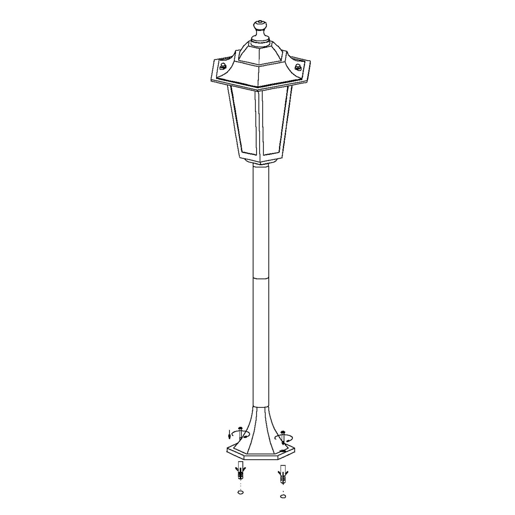 Borne extérieur LATERNA 4 blanc Ø19,5cm