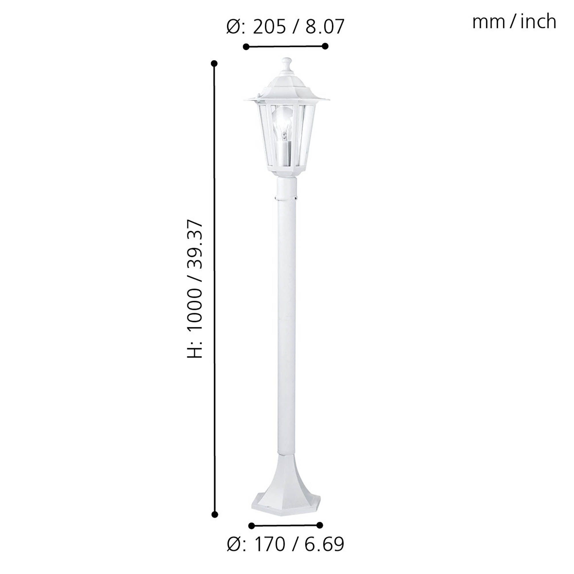 Borne extérieur LATERNA 4 blanc Ø19,5cm
