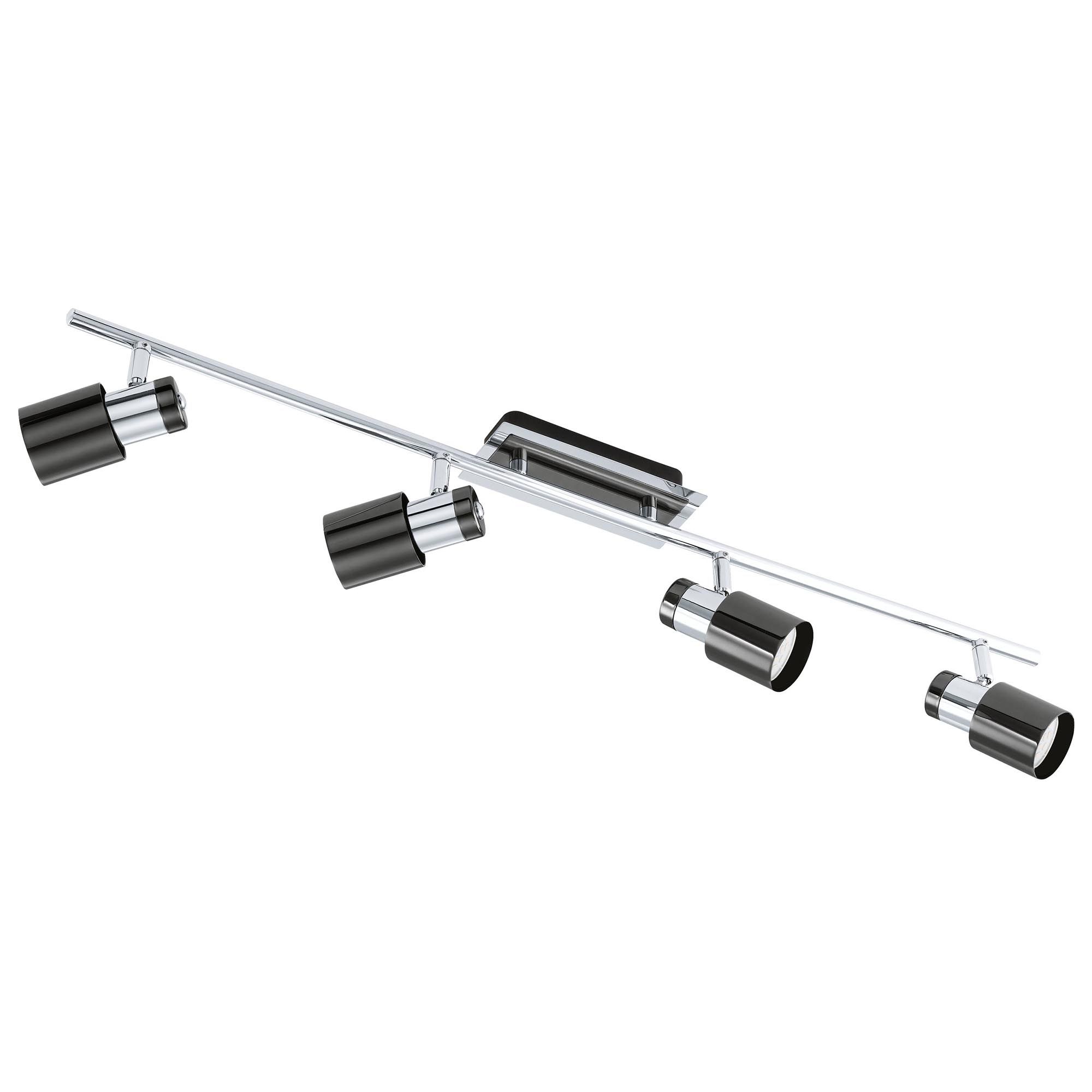 Réglette DAVIDA 1 noir/nickel L78cm