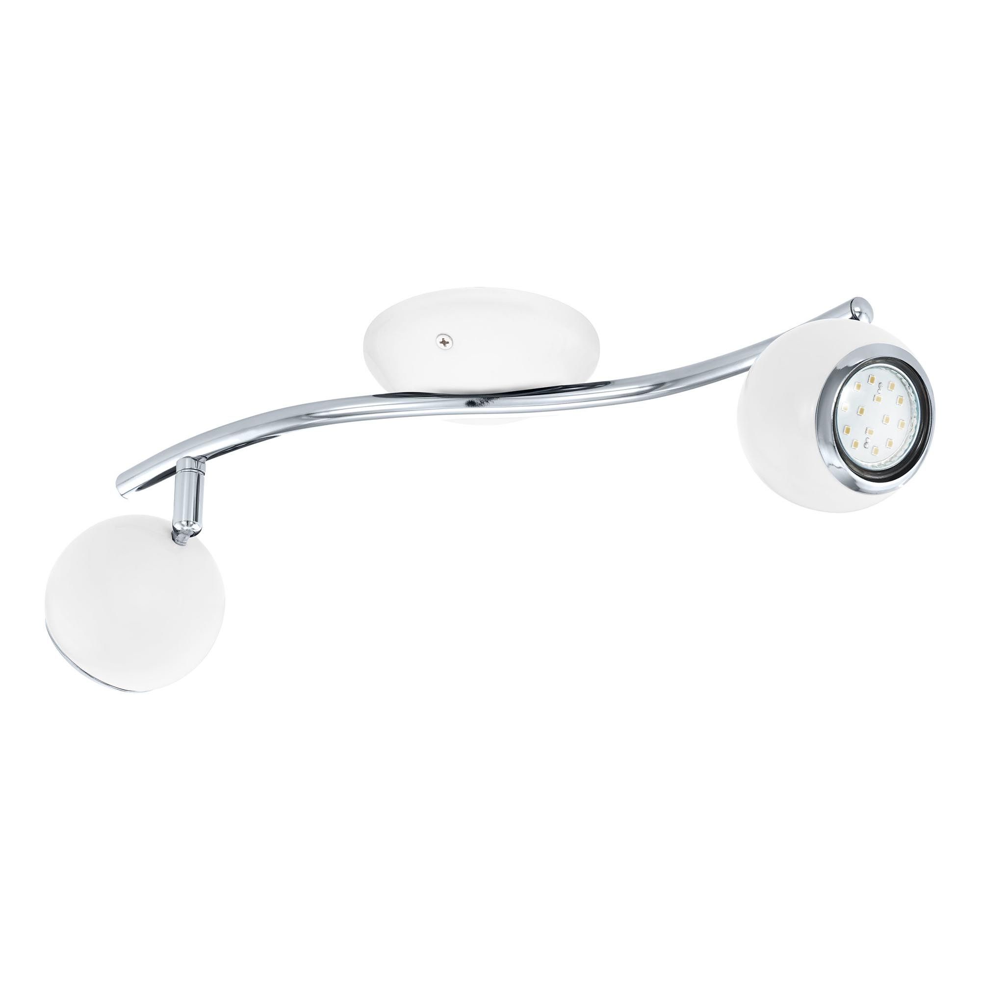Réglette BIMEDA blanc/chrome L36,5cm