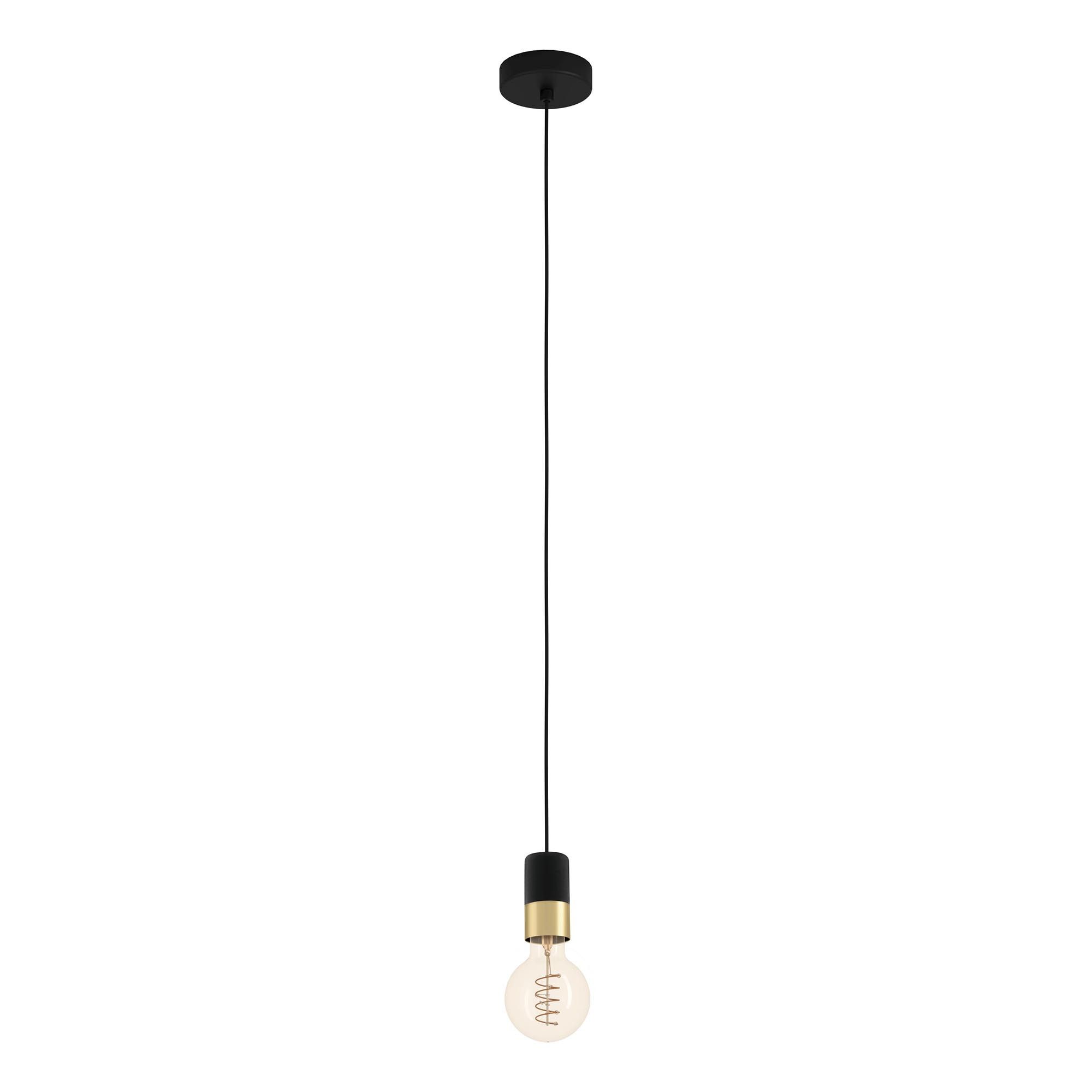 Suspension CALARI noir Ø4,5cm