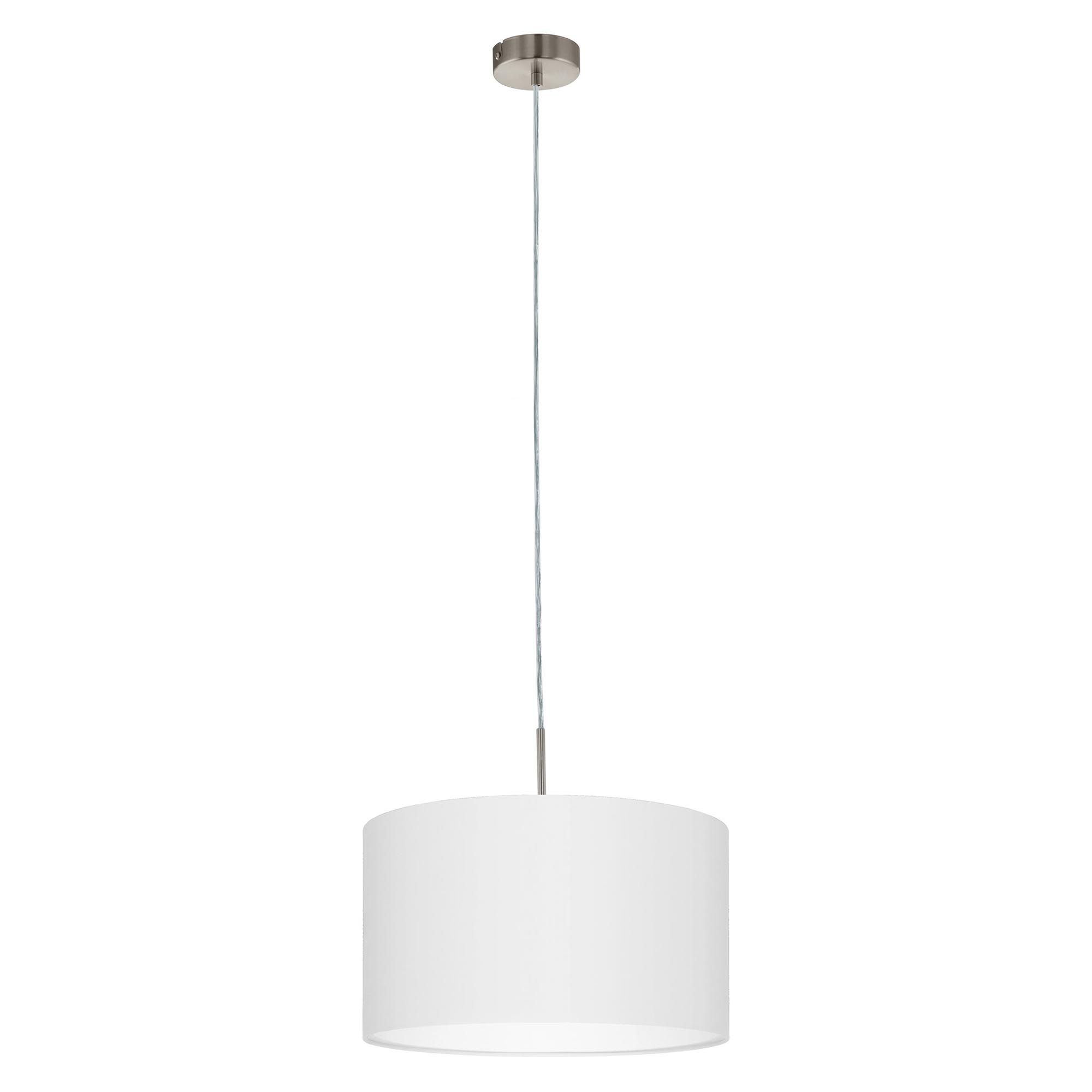 Suspension PASTERI tissu blanc Ø38cm
