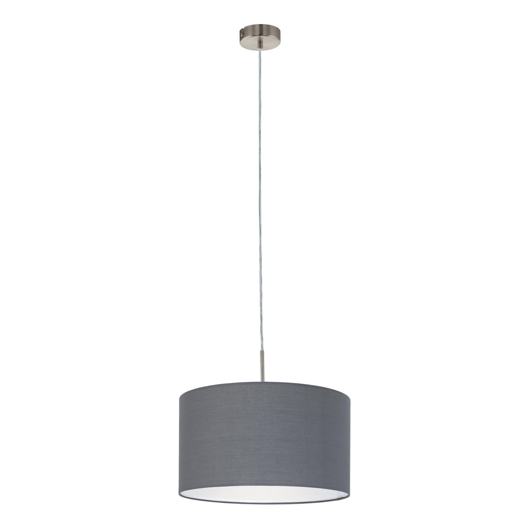 Suspension PASTERI tissu gris Ø38cm