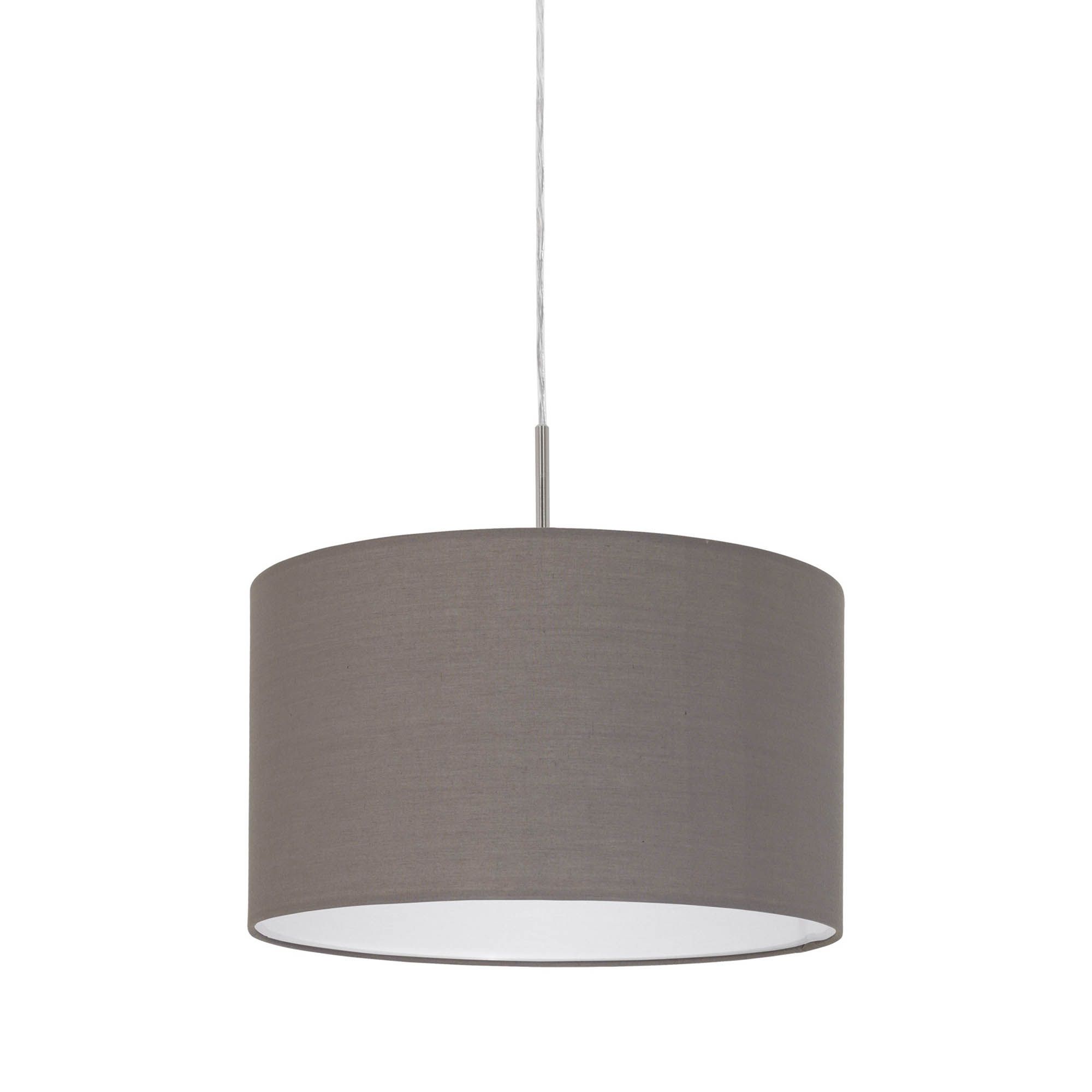 Suspension PASTERI tissu marron Ø38cm