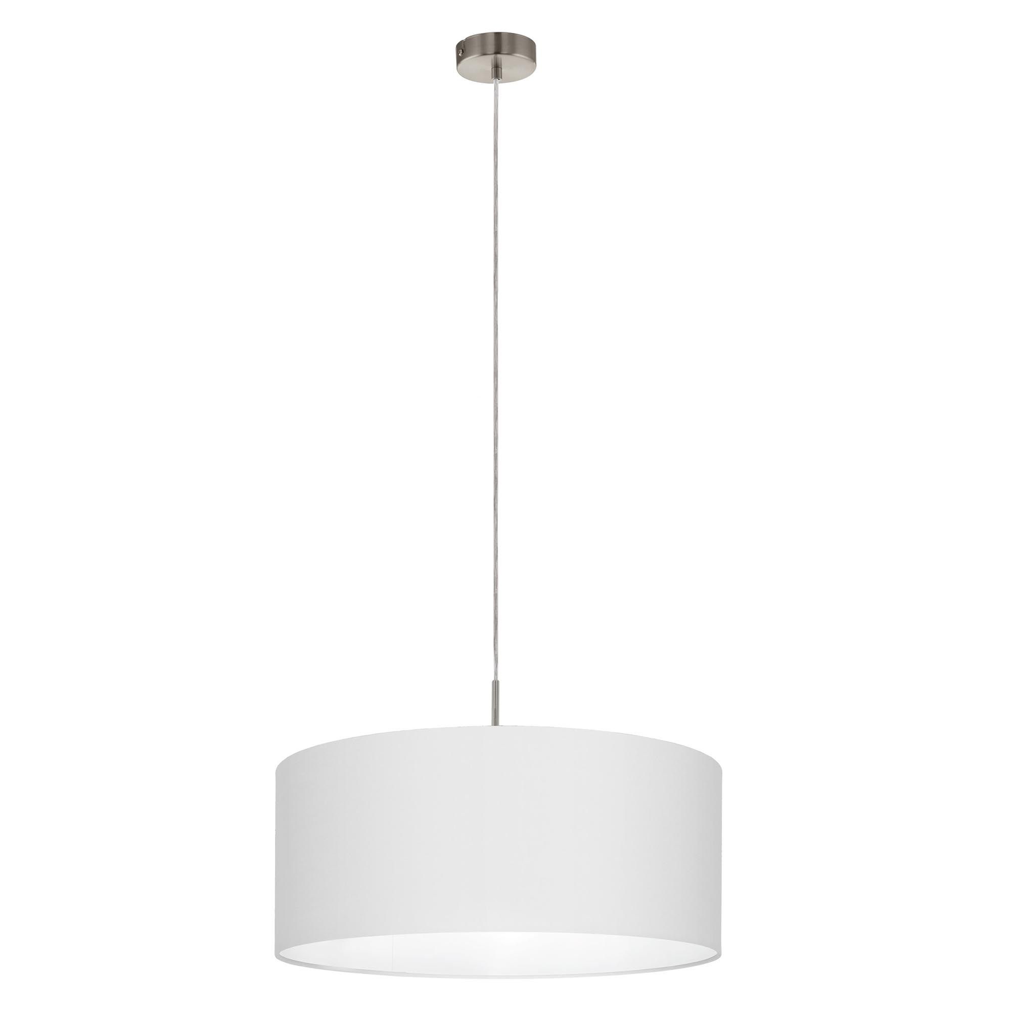 Suspension PASTERI tissu blanc Ø53cm
