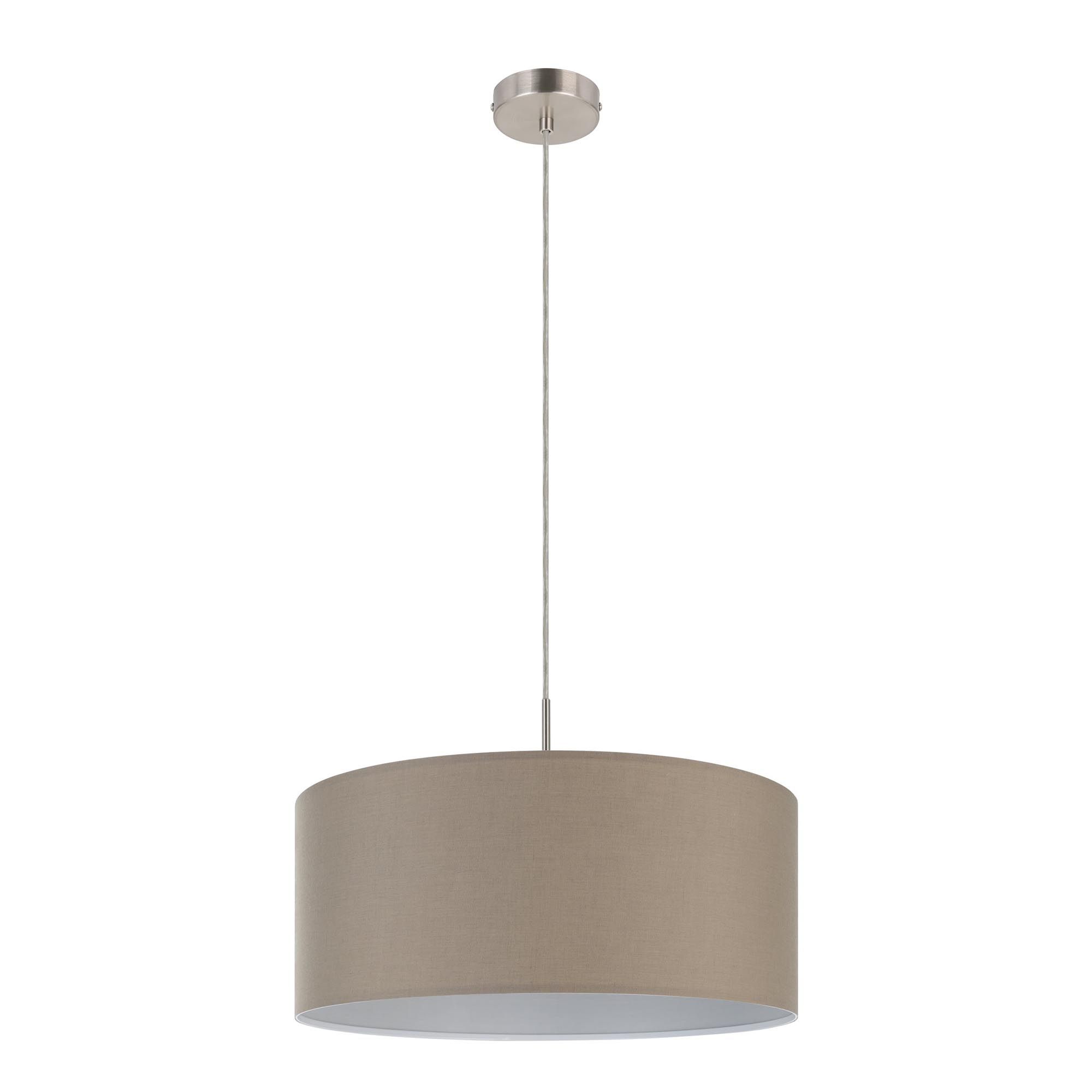 Suspension PASTERI tissu marron Ø53cm
