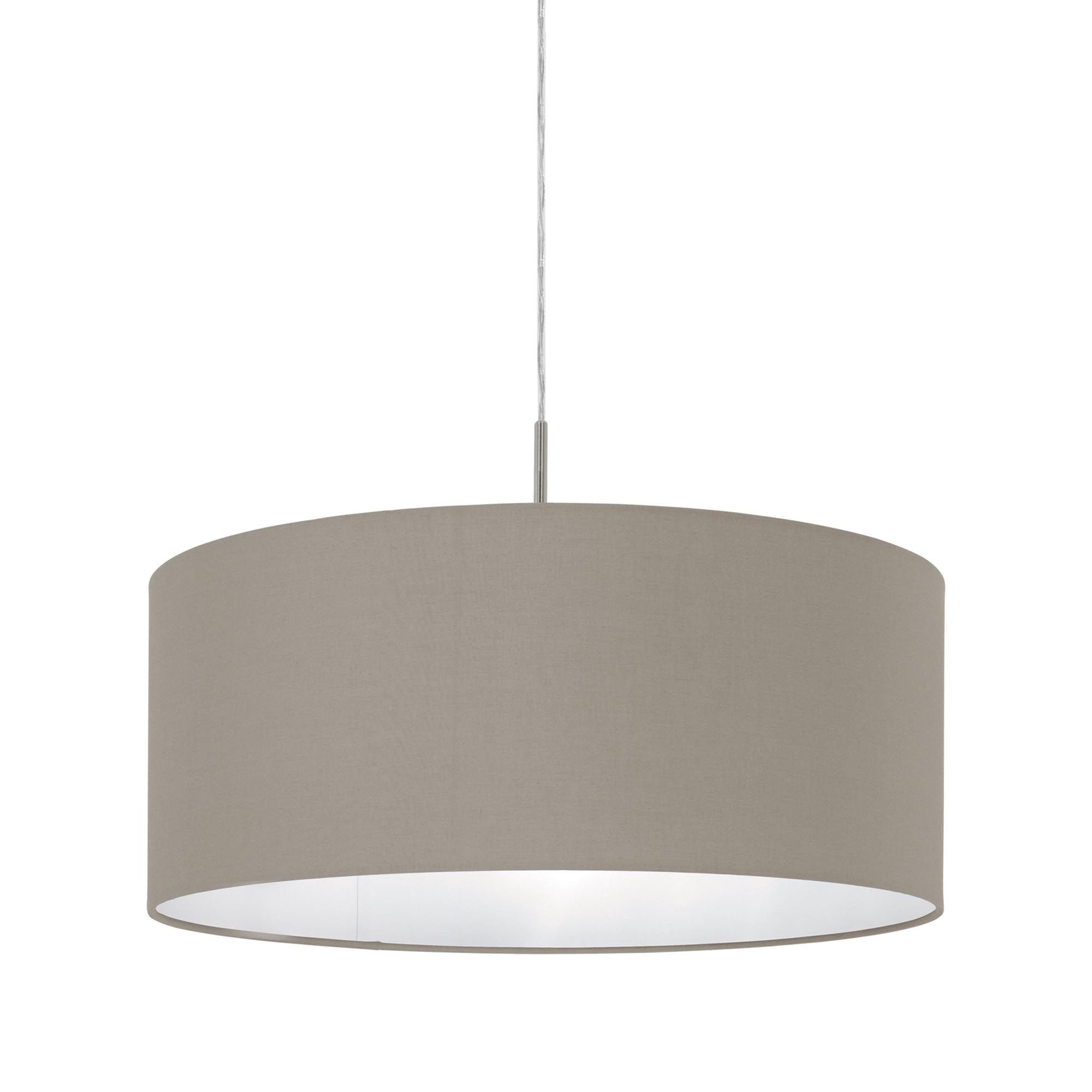 Suspension PASTERI tissu marron Ø53cm