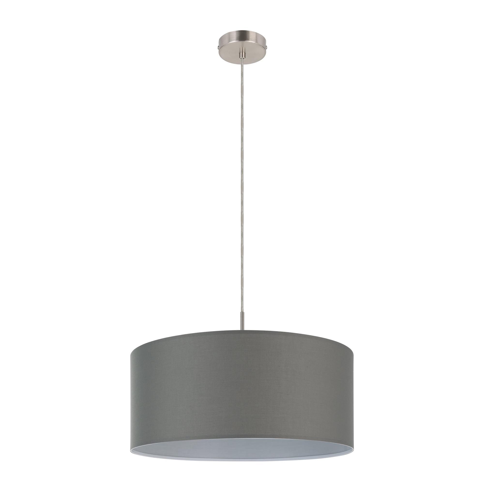 Suspension PASTERI tissu gris Ø53cm