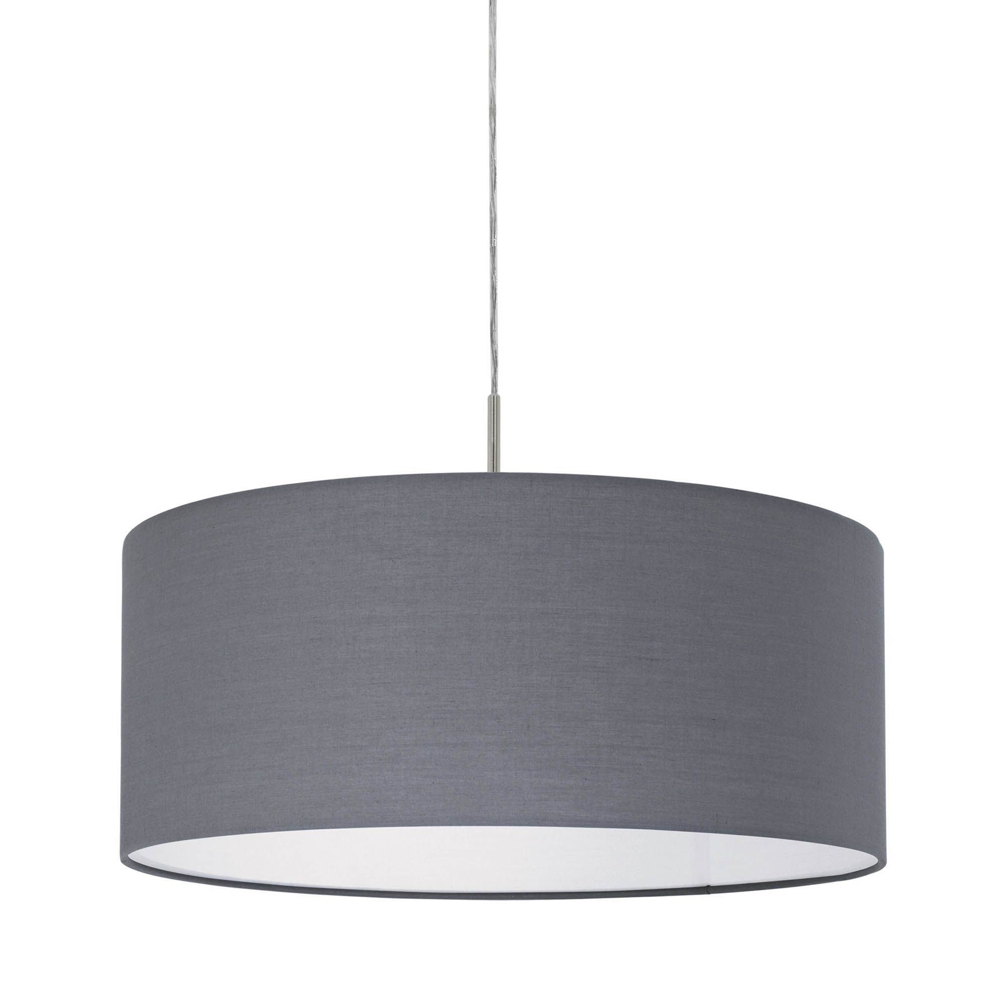 Suspension PASTERI tissu gris Ø53cm