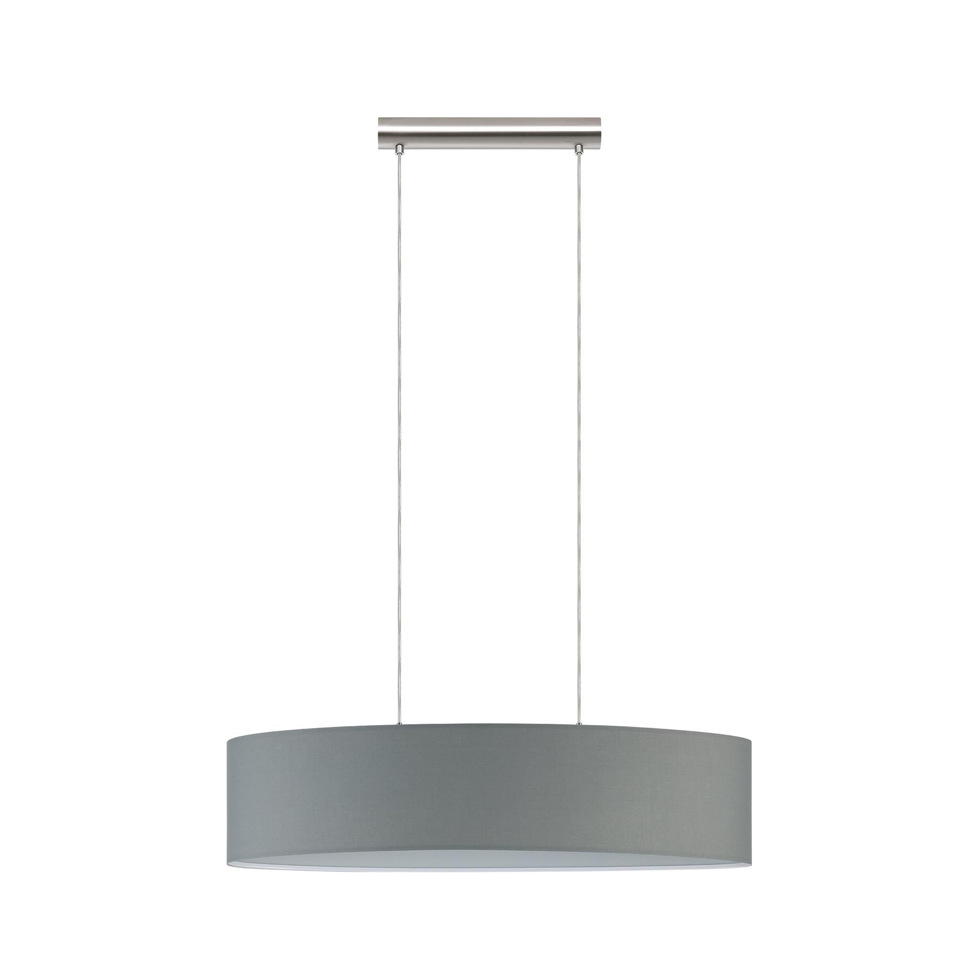 Suspension PASTERI tissu gris Ø75cm