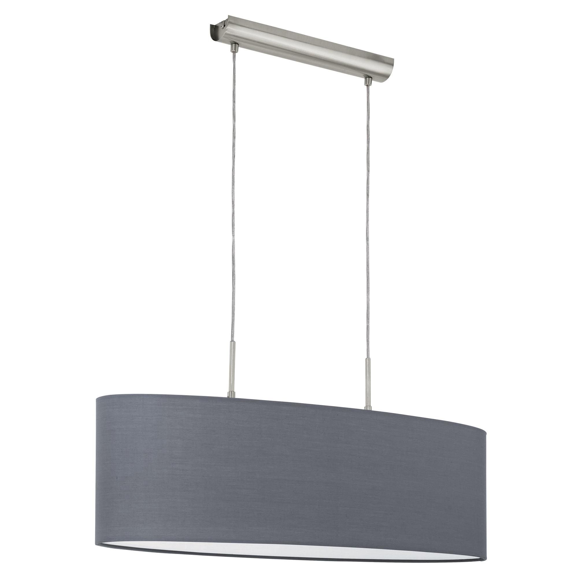 Suspension PASTERI tissu gris Ø75cm
