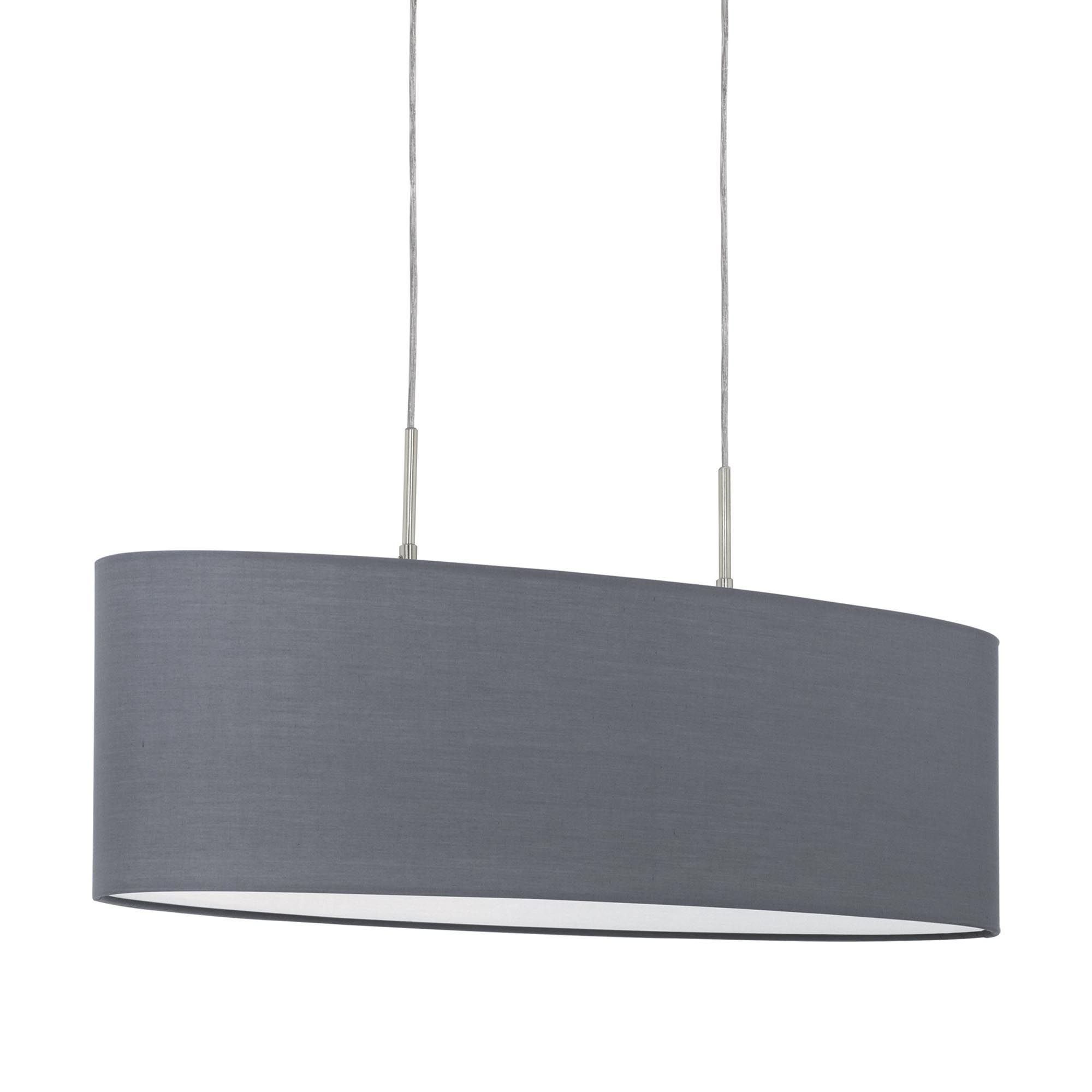 Suspension PASTERI tissu gris Ø75cm