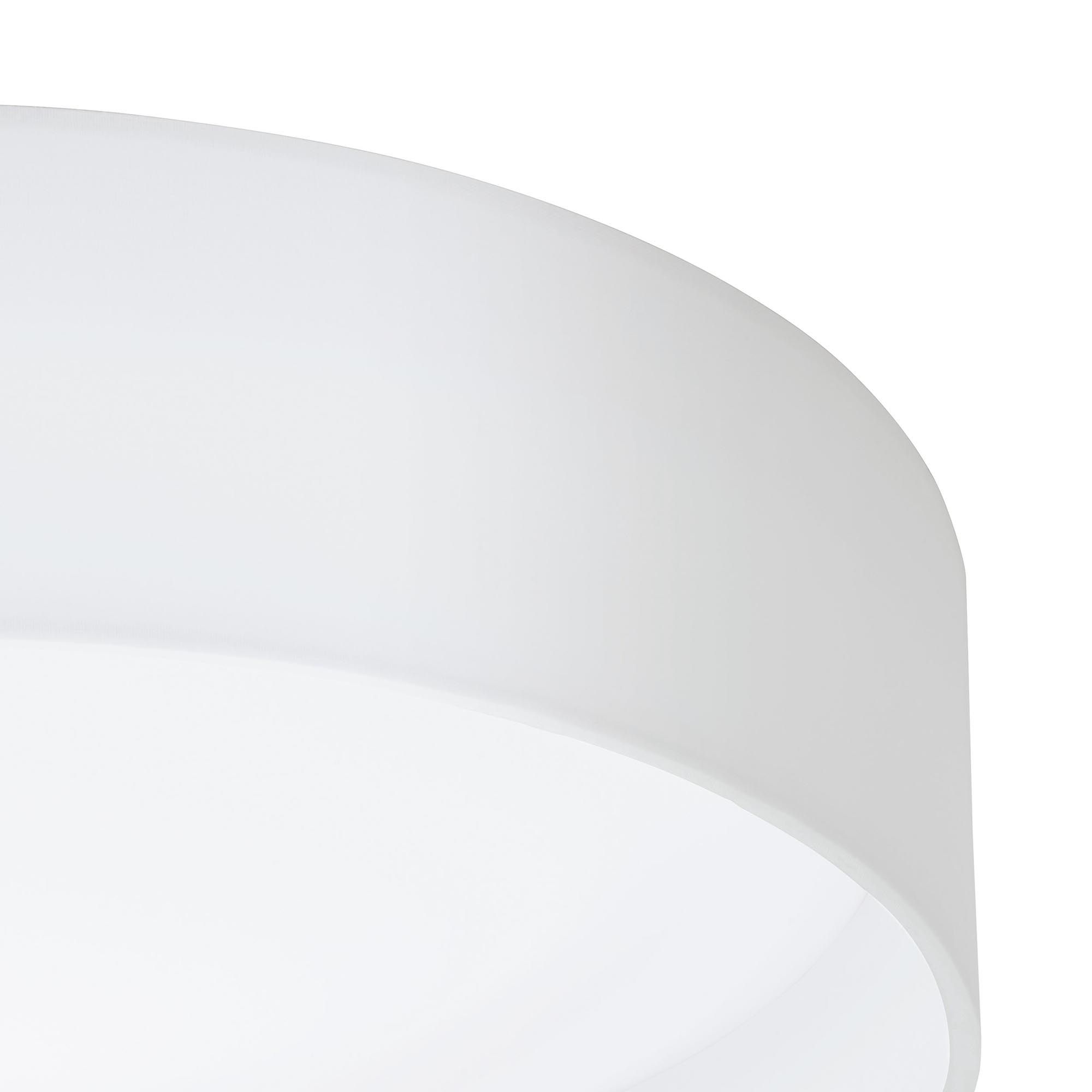 Suspension LED PASTERI tissu blanc Ø32cm