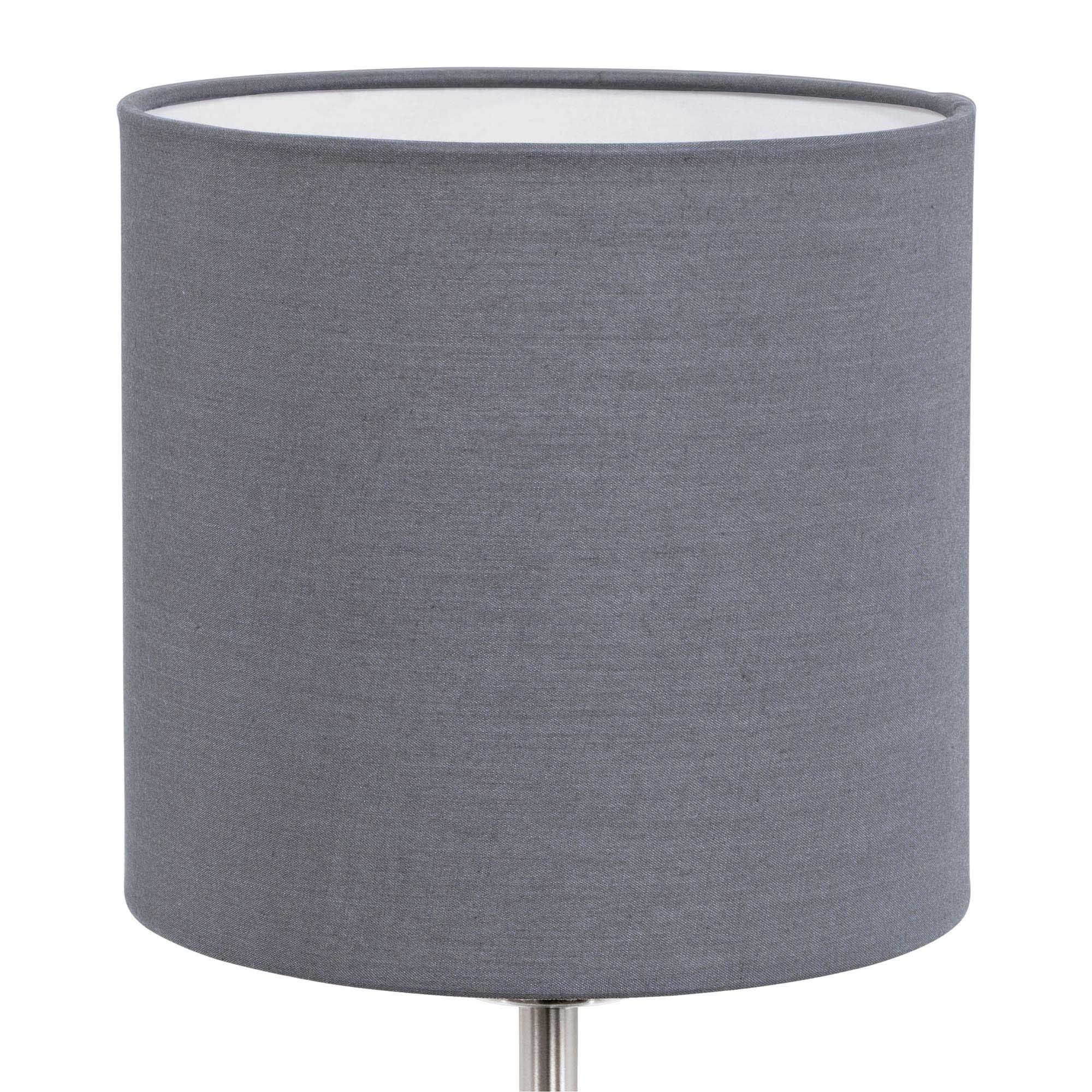 Lampe à poser PASTERI nickel/gris H40cm
