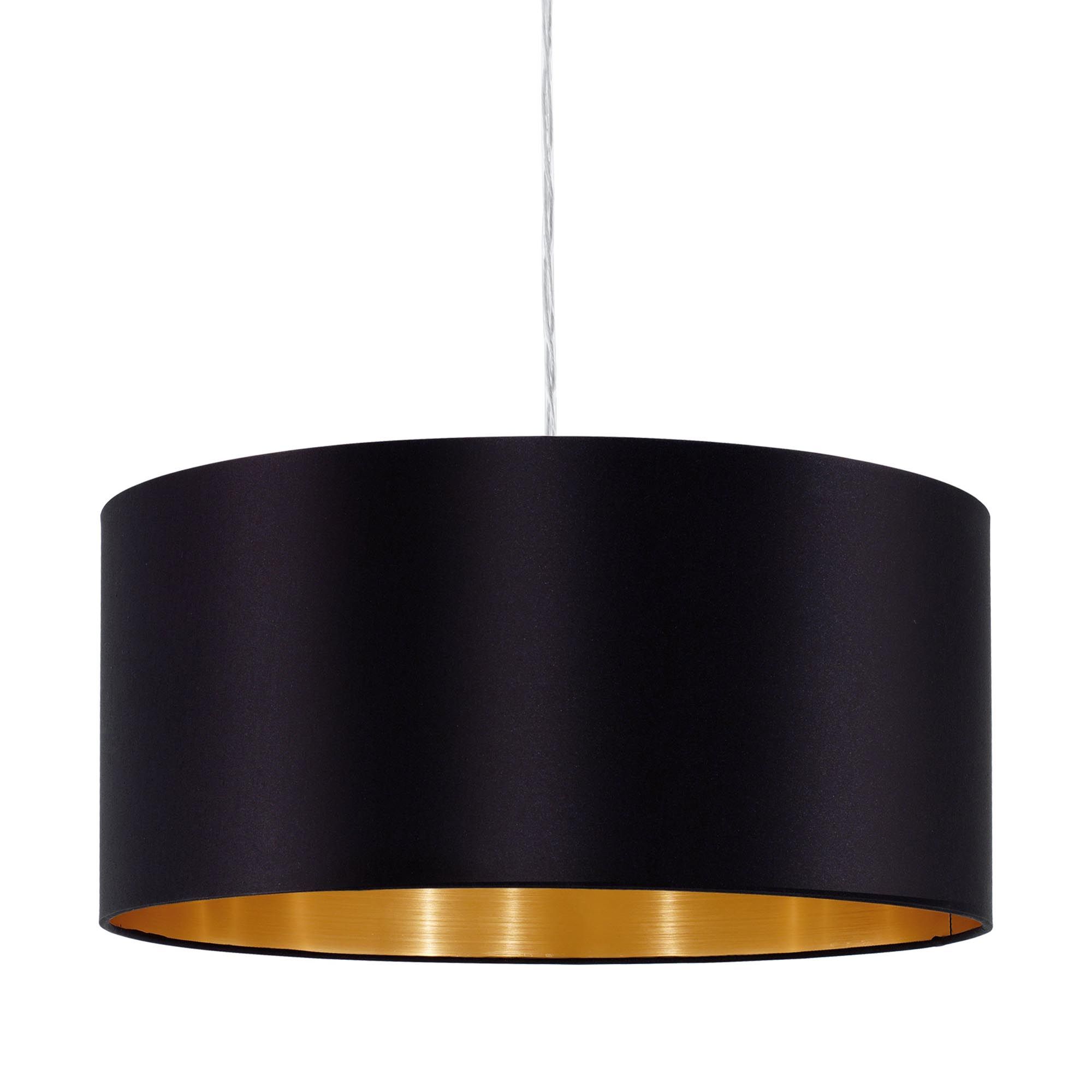 Suspension MASERLO noir/doré Ø38cm