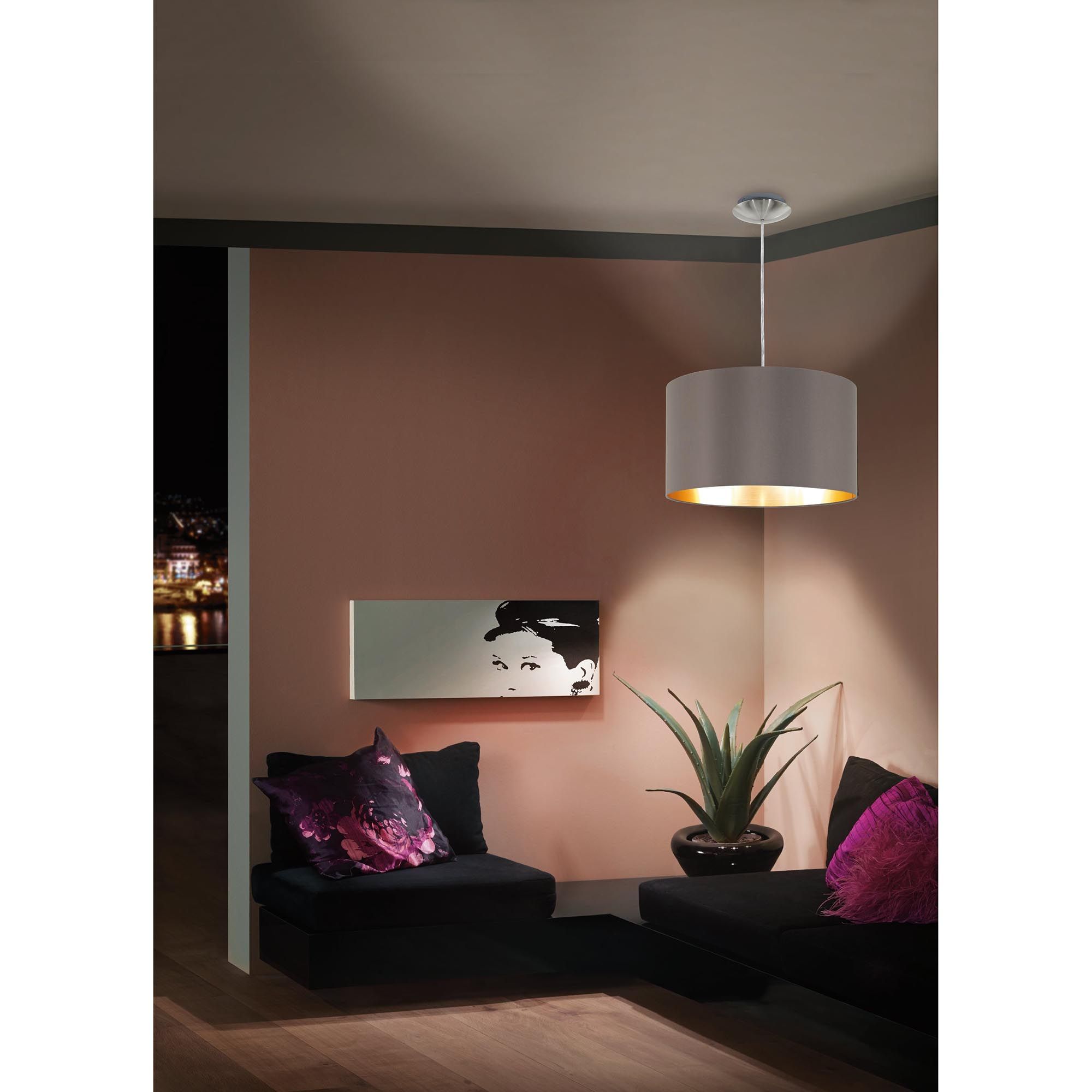 Suspension MASERLO marron Ø38cm