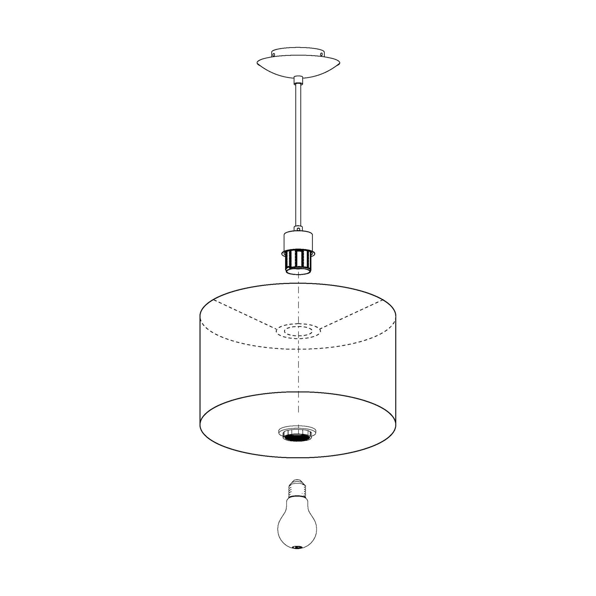 Suspension MASERLO marron Ø38cm