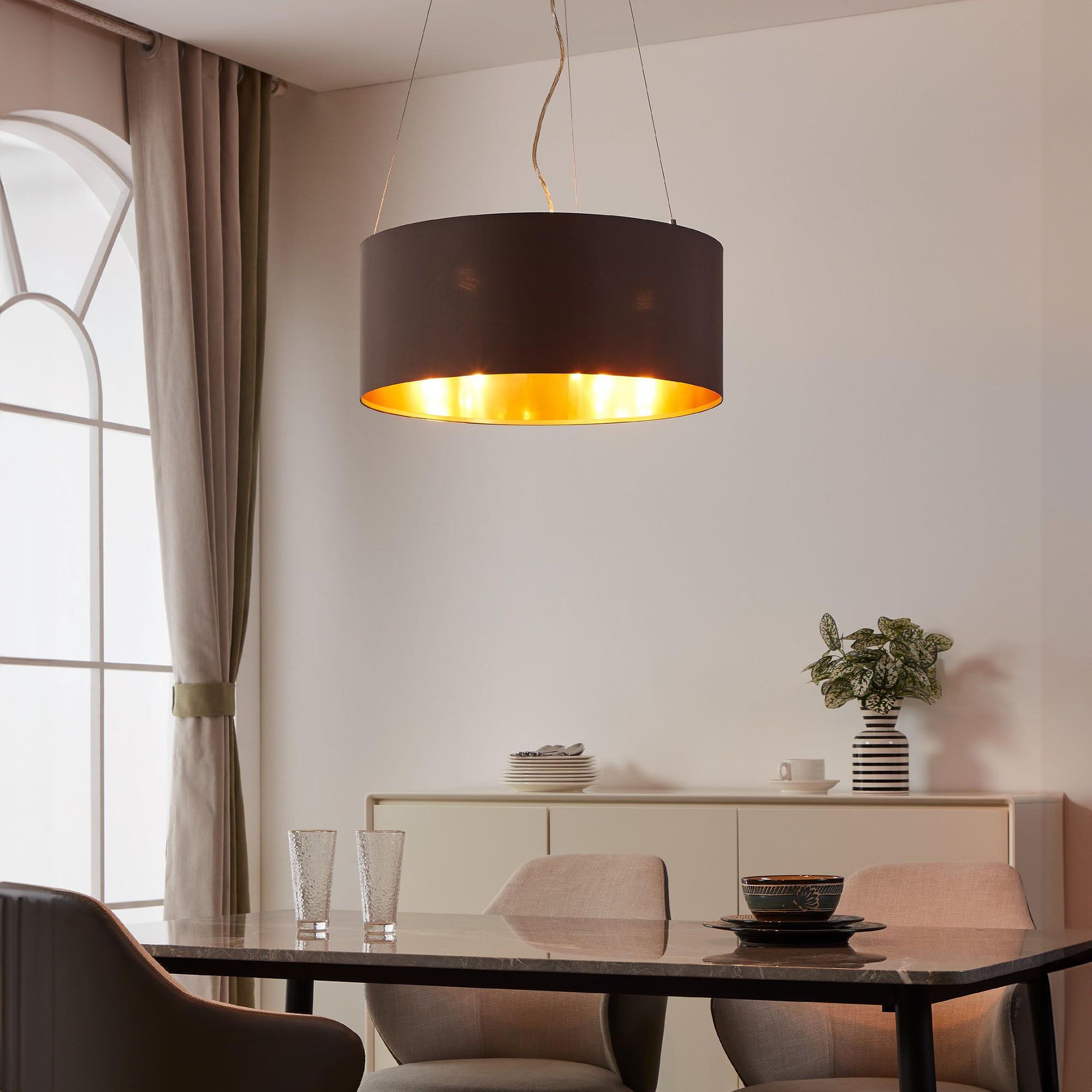 Suspension MASERLO marron Ø53cm