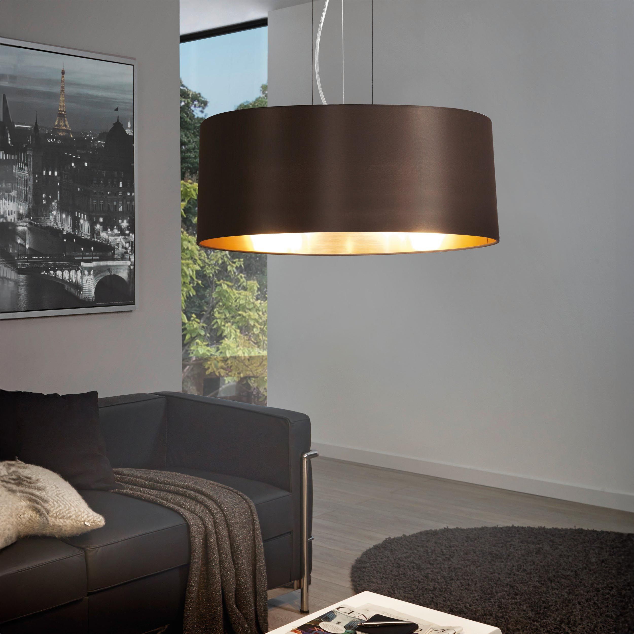 Suspension MASERLO marron/doré Ø53cm