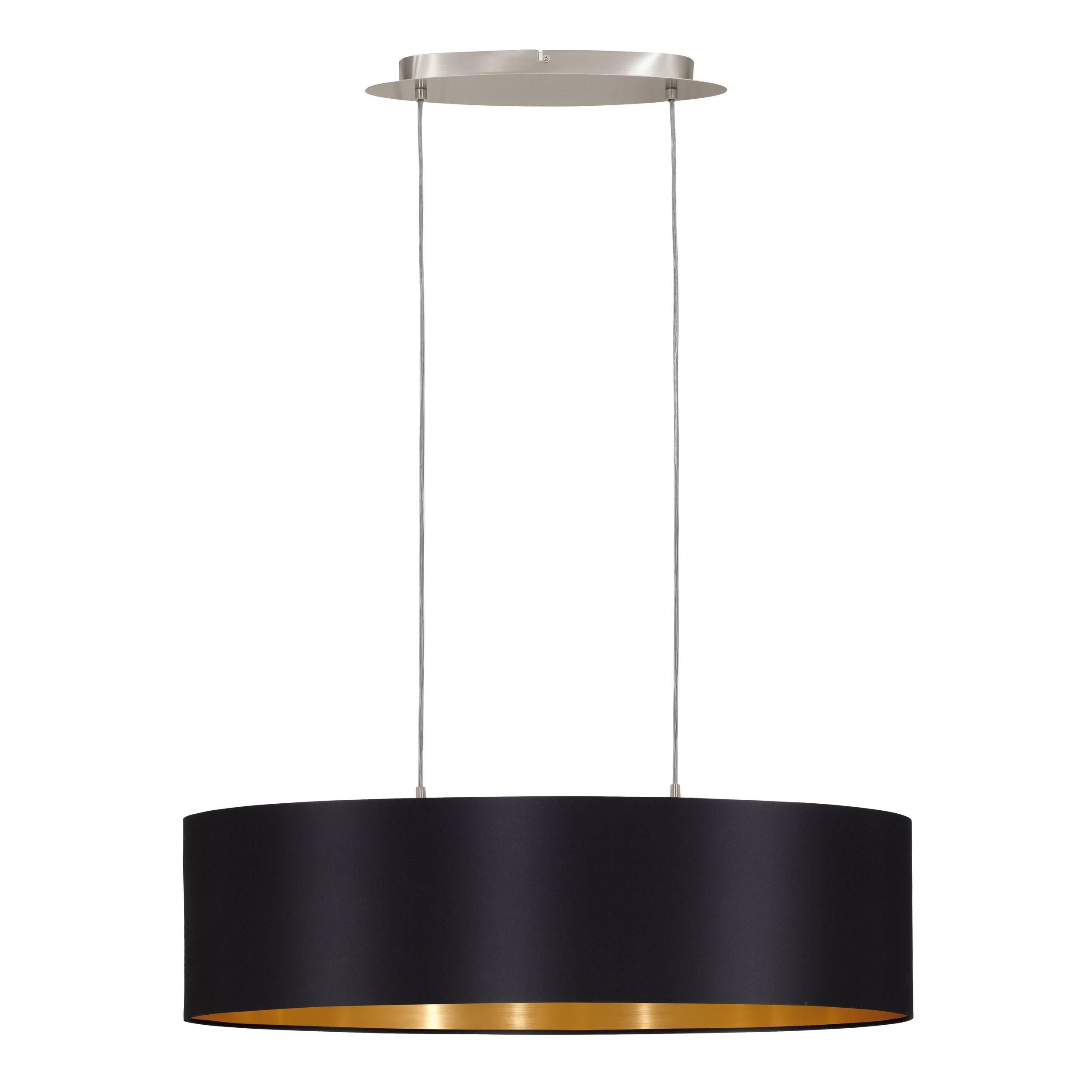Suspension MASERLO noir/doré L78cm