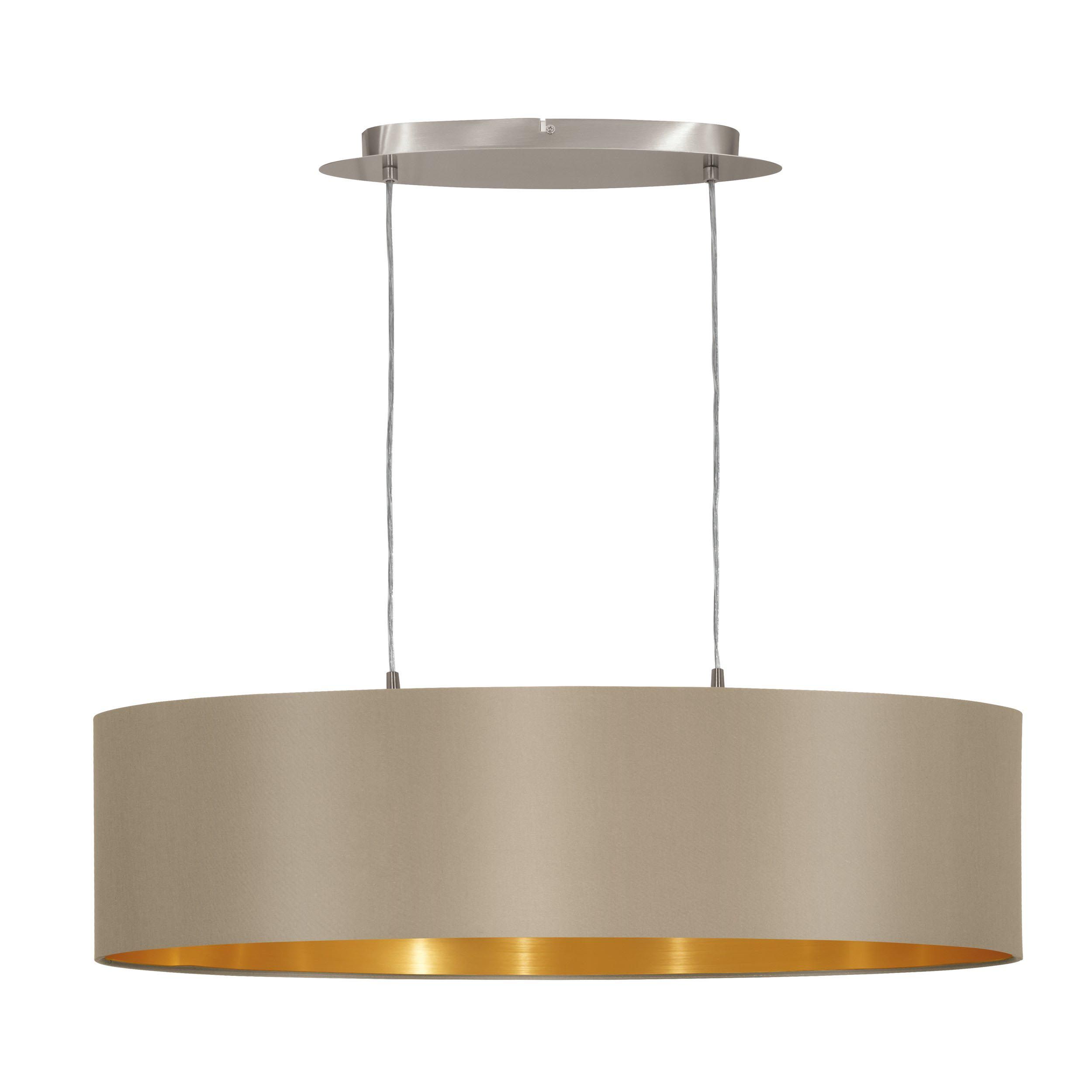 Suspension MASERLO taupe/doré L78cm