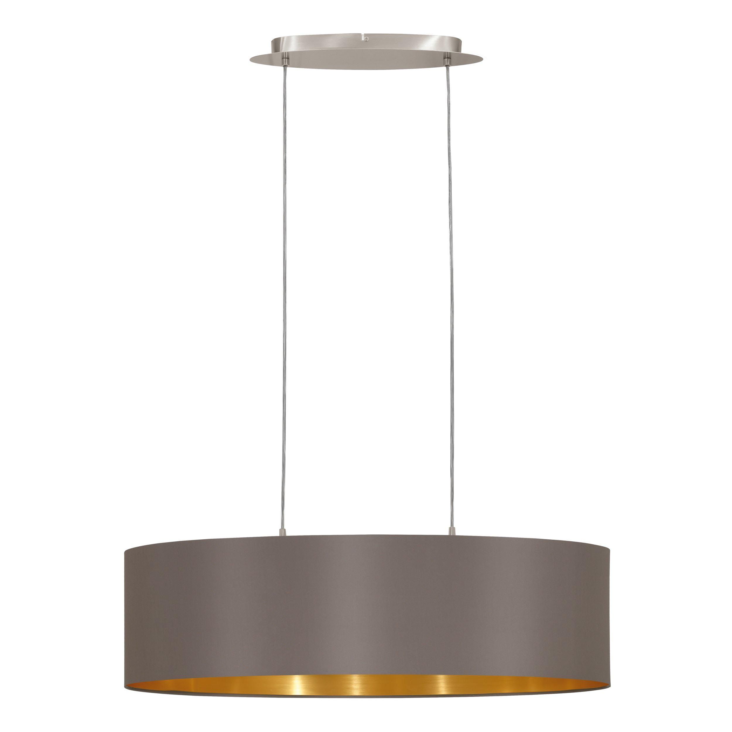 Suspension MASERLO marron/doré L78cm
