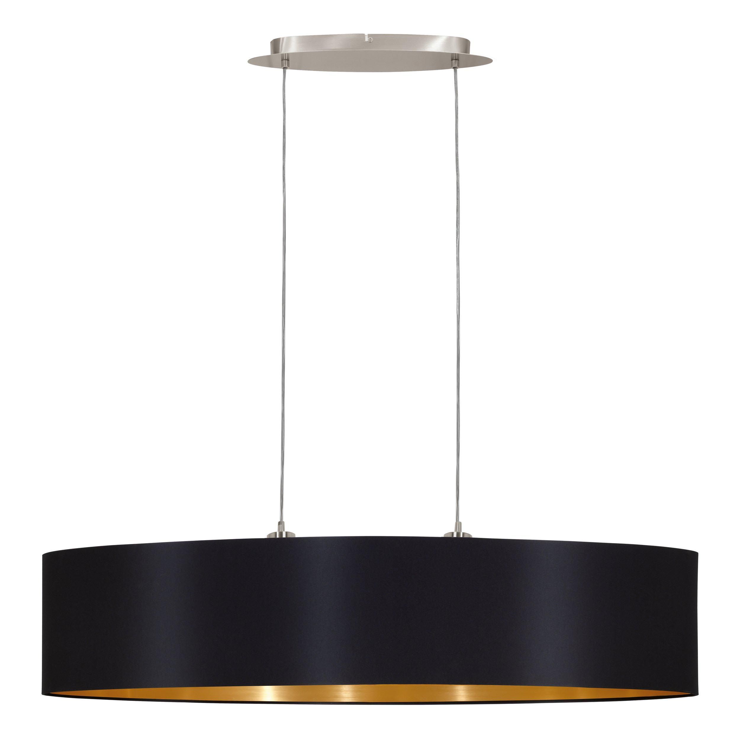 Suspension MASERLO noir/doré L100cm