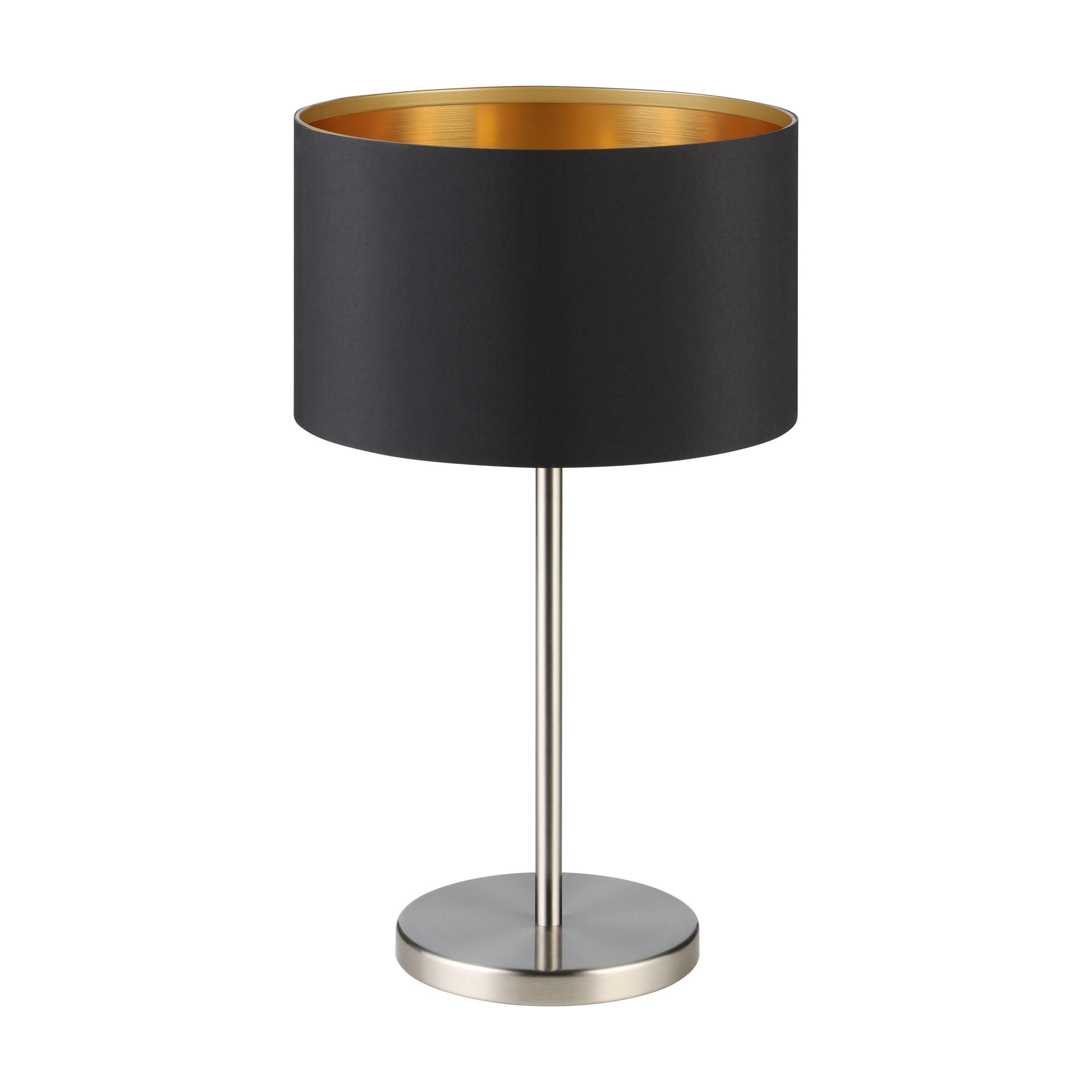 Lampe à poser MASERLO nickel/noir H42cm