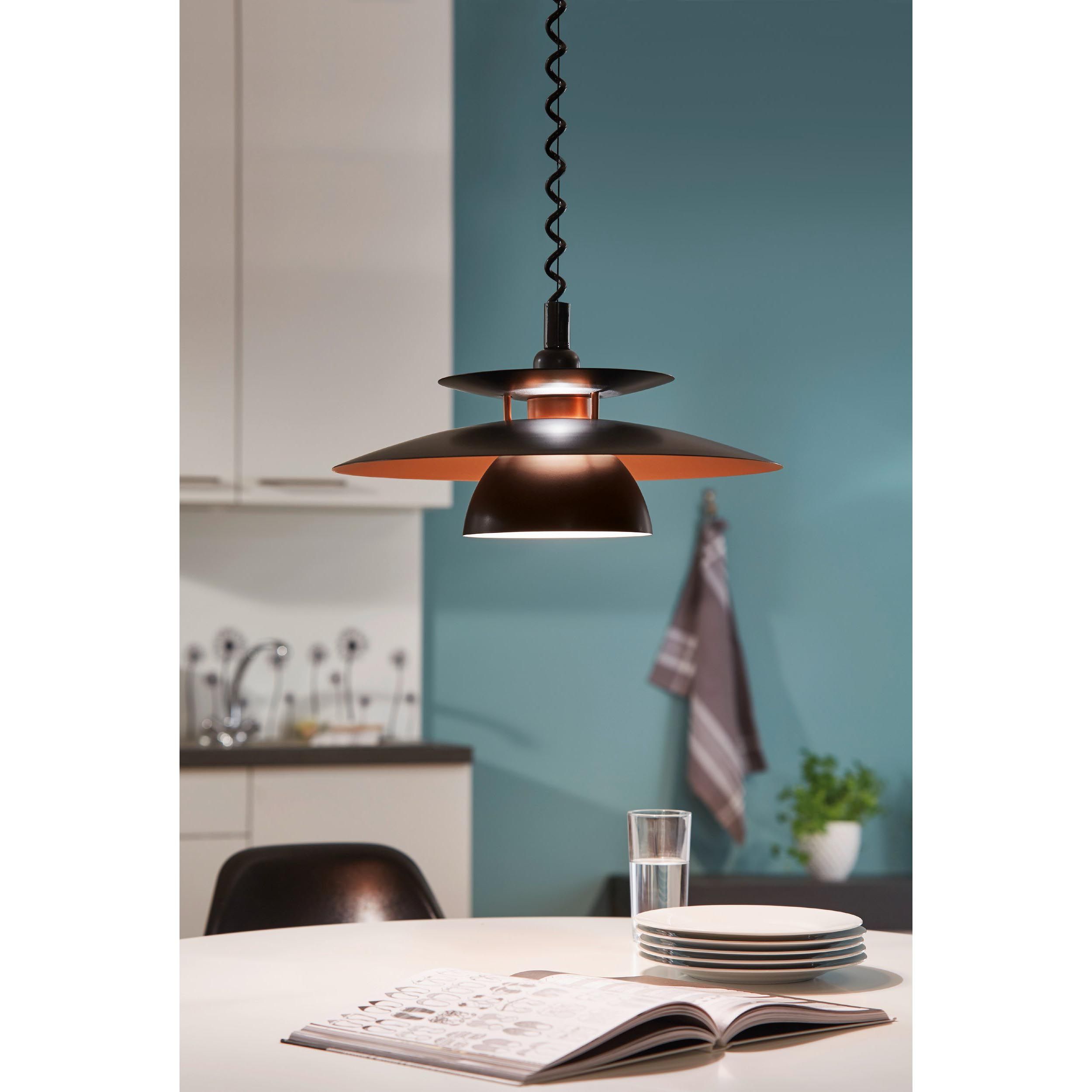 Suspension BRENDA noir/doré Ø43cm