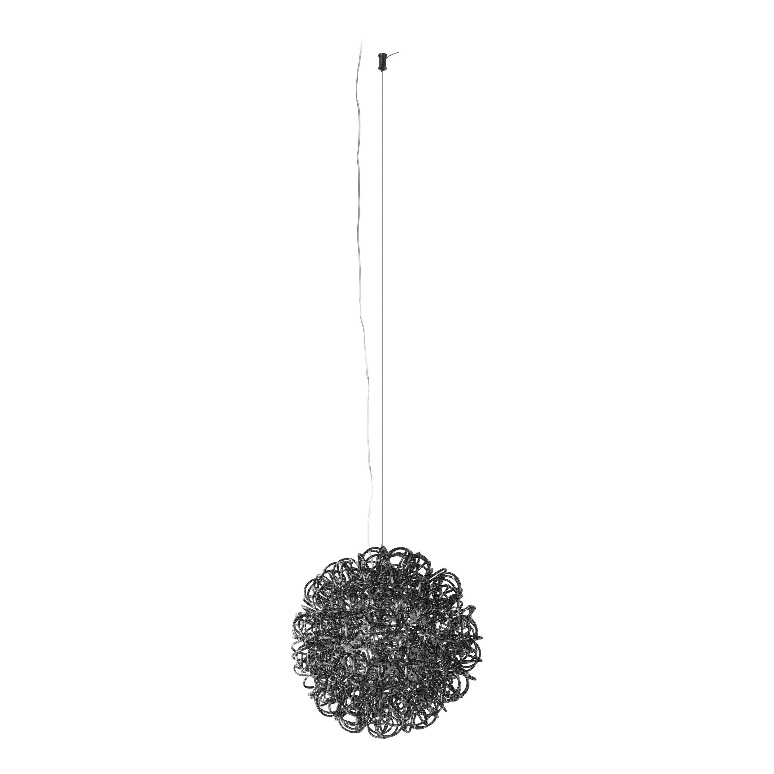Suspension LED OVAR noir Ø40cm